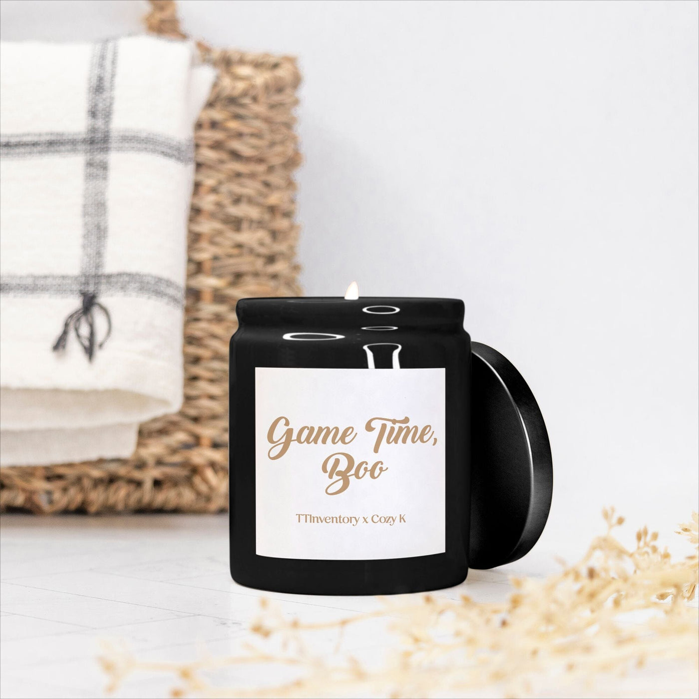 Game Time, Boo | 8oz Ceramic Candle | Fall Cozy Gamer Candles Threads & Thistles Inventory 