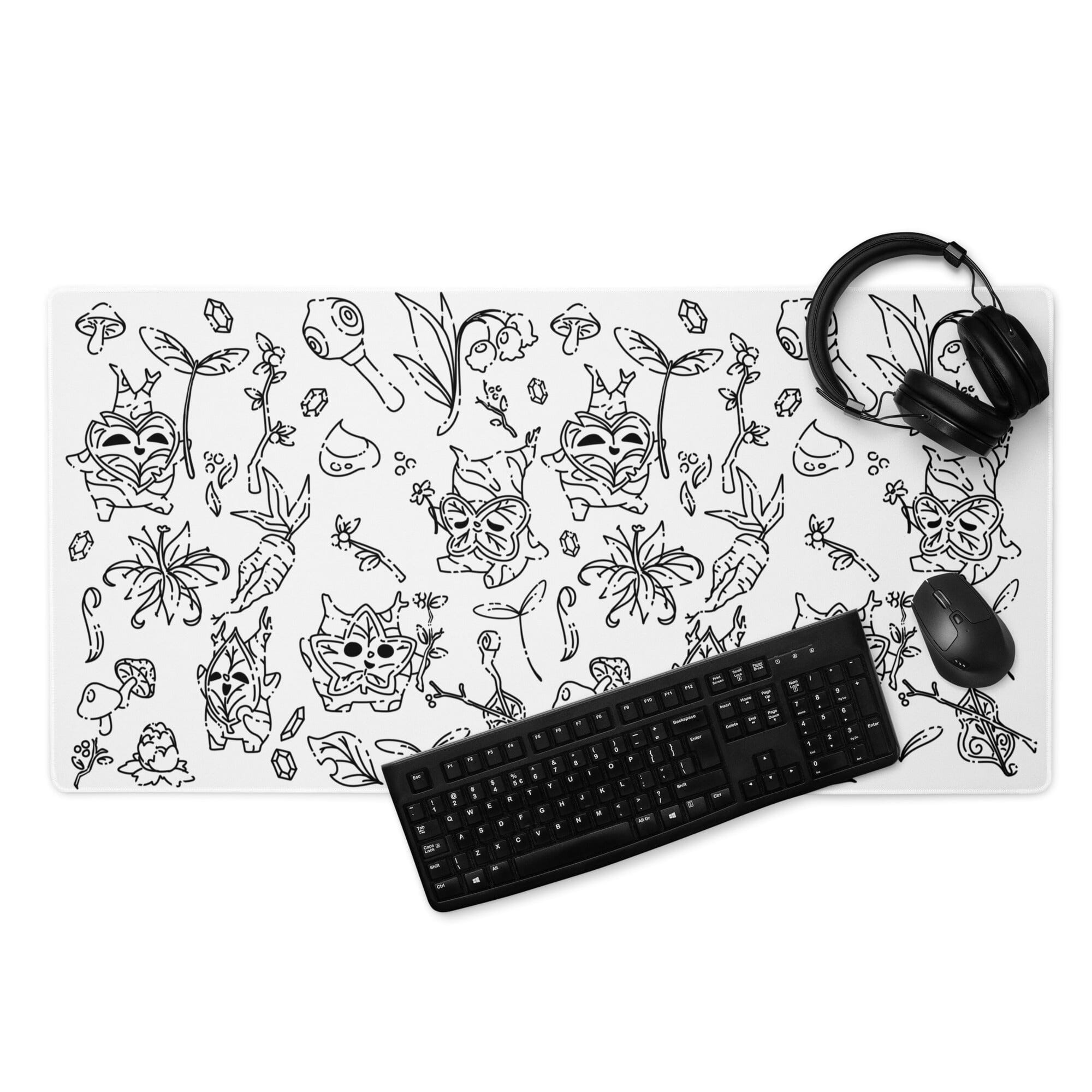 The Koroks | Gaming mouse pad | The Legend of Zelda Threads & Thistles Inventory 36″×18″ 