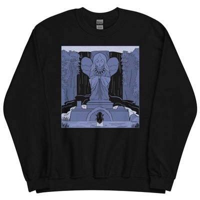 Goddess Statue | Unisex Sweatshirt | The Legend of Zelda Threads & Thistles Inventory Black S 