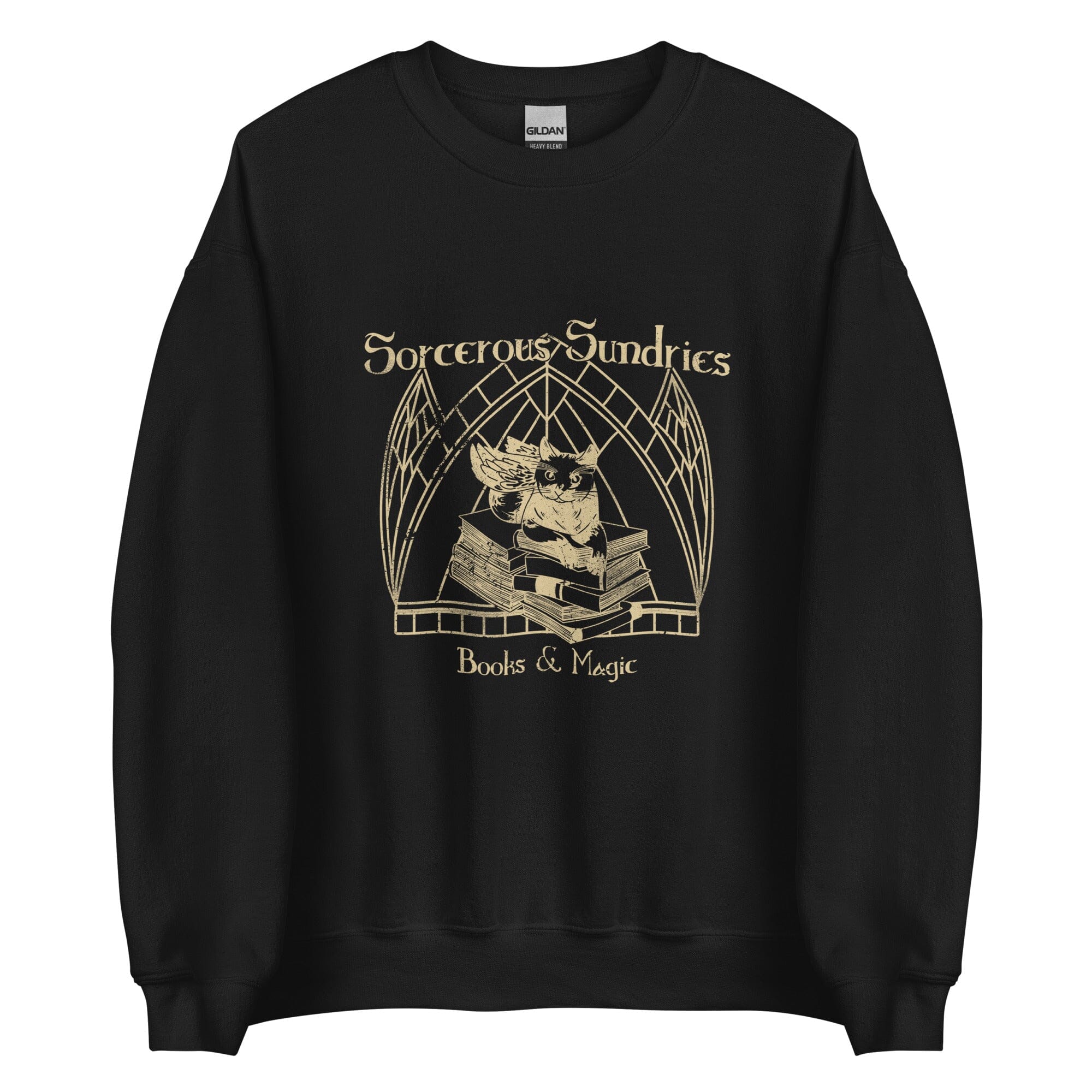 Sorcerous Sundries | Unisex Sweatshirt | Baldur's Gate Threads & Thistles Inventory Black S 