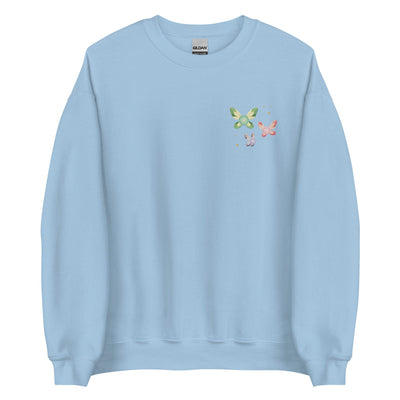 Navi Fairies | Embroidered Unisex Sweatshirt | The legend of Zelda Threads & Thistles Inventory Light Blue S 