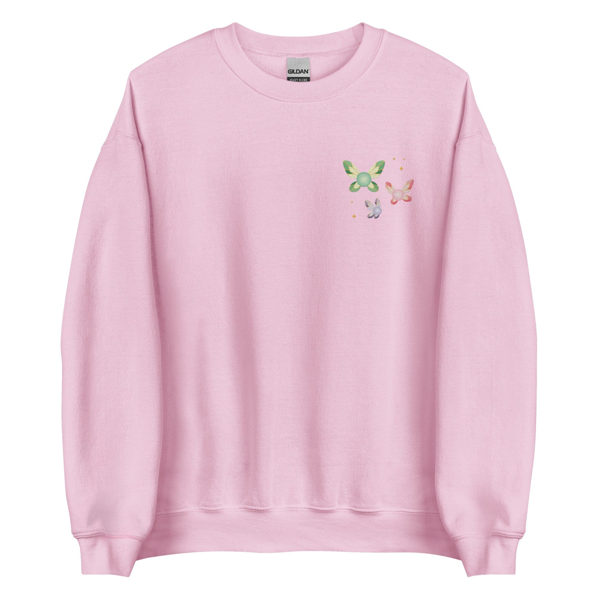 Navi Fairies | Embroidered Unisex Sweatshirt | The legend of Zelda Threads & Thistles Inventory Light Pink S 