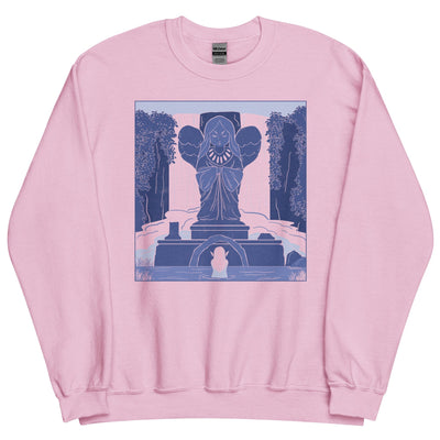 Goddess Statue | Unisex Sweatshirt | The Legend of Zelda Threads & Thistles Inventory Light Pink S 