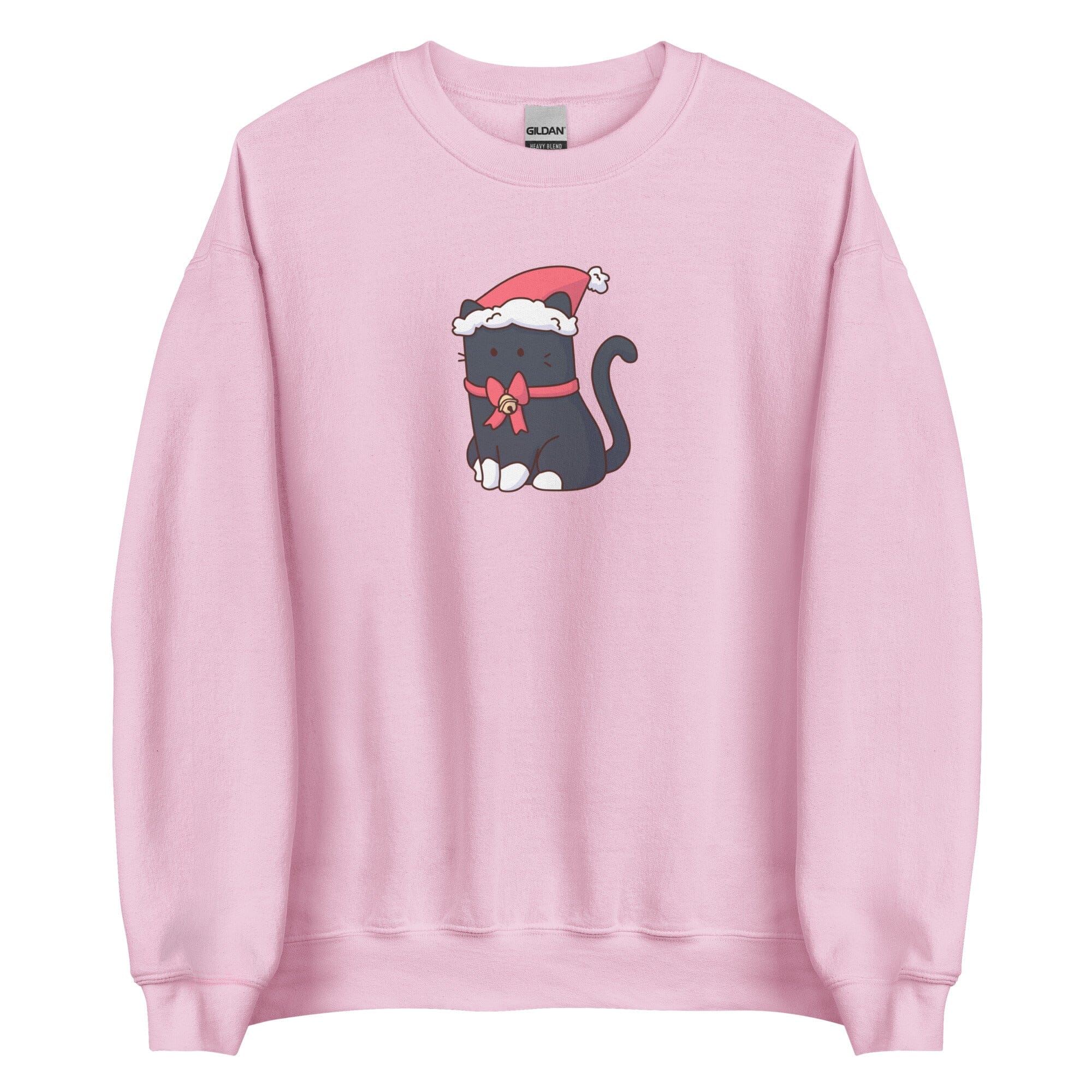 Christmas Tuxedo Kitty | Unisex Sweatshirt | TTI Stream Christmas Threads & Thistles Inventory Light Pink S 