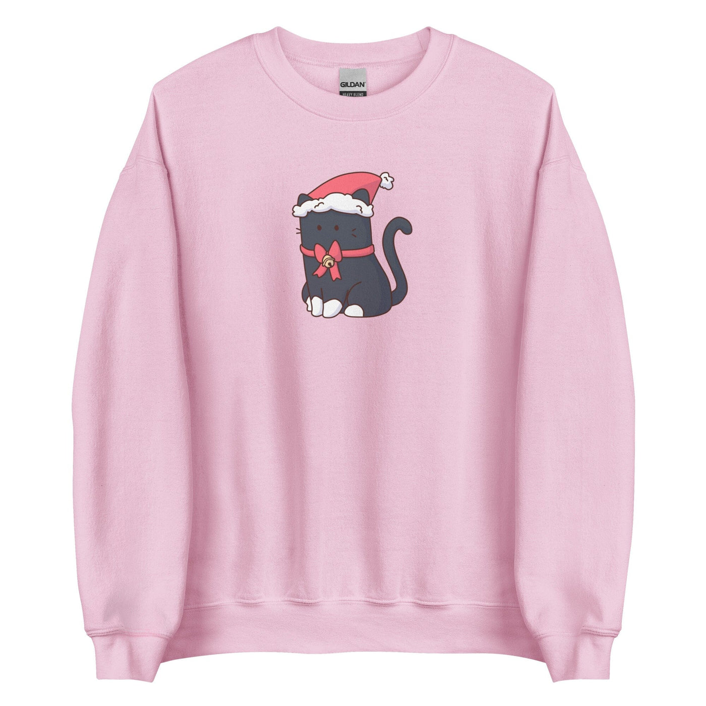 Christmas Tuxedo Kitty | Unisex Sweatshirt | TTI Stream Christmas Threads & Thistles Inventory Light Pink S 