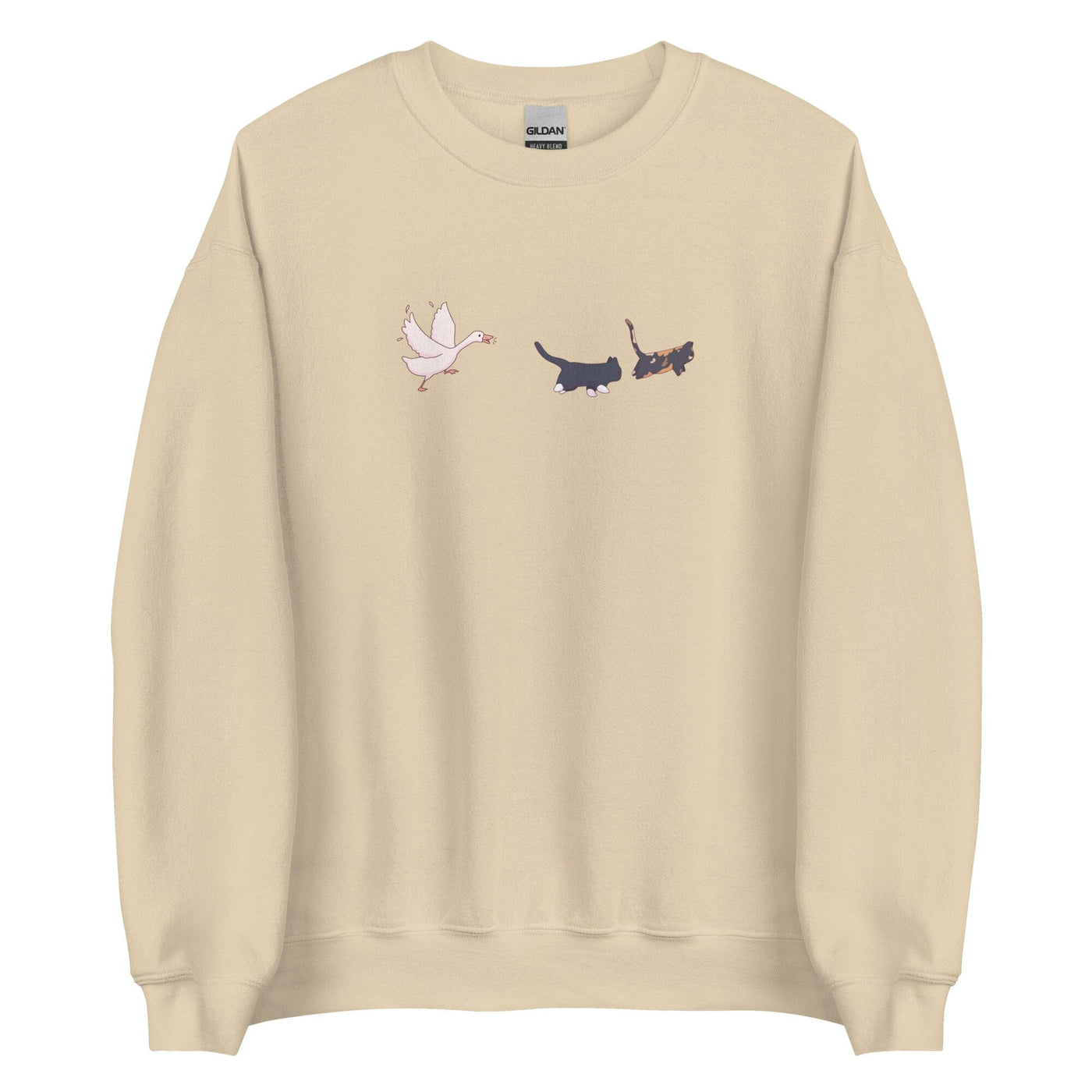 Goose Chase | Unisex Sweatshirt | TTI Stream Threads & Thistles Inventory Sand S 