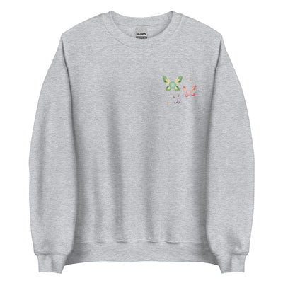 Navi Fairies | Embroidered Unisex Sweatshirt | The legend of Zelda Threads & Thistles Inventory Sport Grey S 