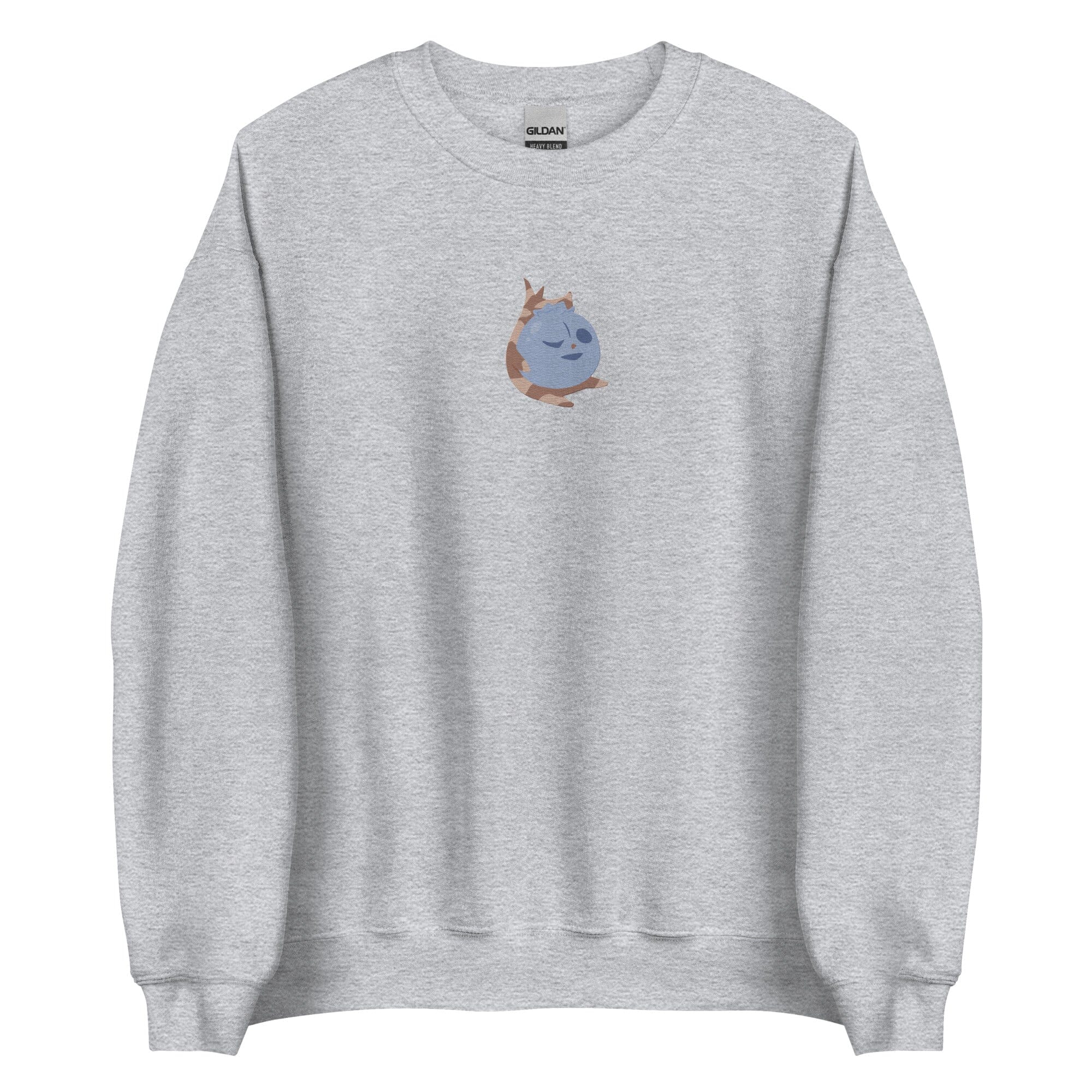 Blueberry Korok | Embroidered Unisex Sweatshirt | Titty Tea Zelda Threads & Thistles Inventory Sport Grey S 