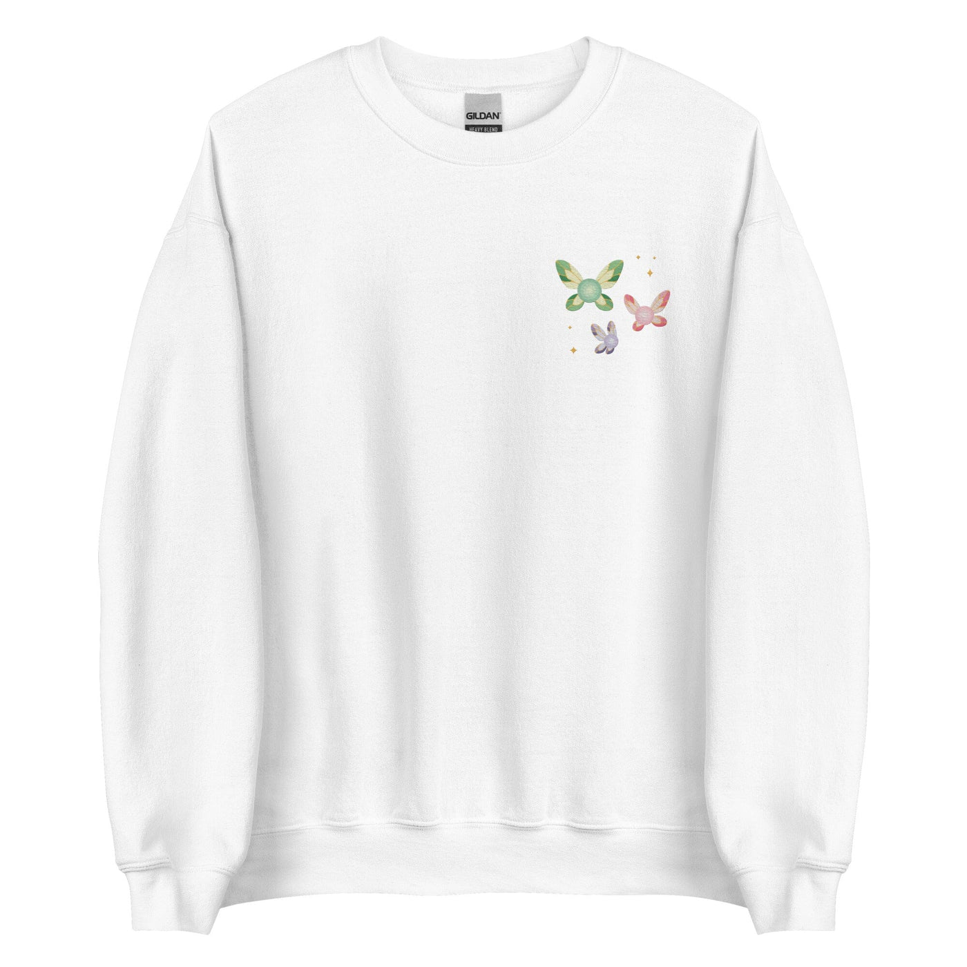 Navi Fairies | Embroidered Unisex Sweatshirt | The legend of Zelda Threads & Thistles Inventory White S 