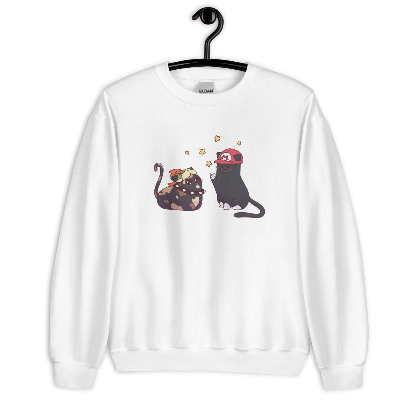 Team Bowser & Mario Kitties | Unisex Sweatshirt | TTI Stream Threads & Thistles Inventory 