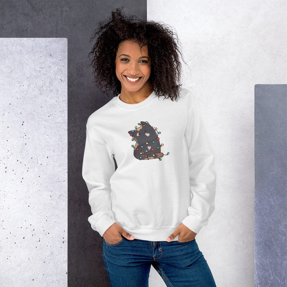 Christmas Torti Kitty | Unisex sweatshirt | TTI Stream Christmas Threads & Thistles Inventory 