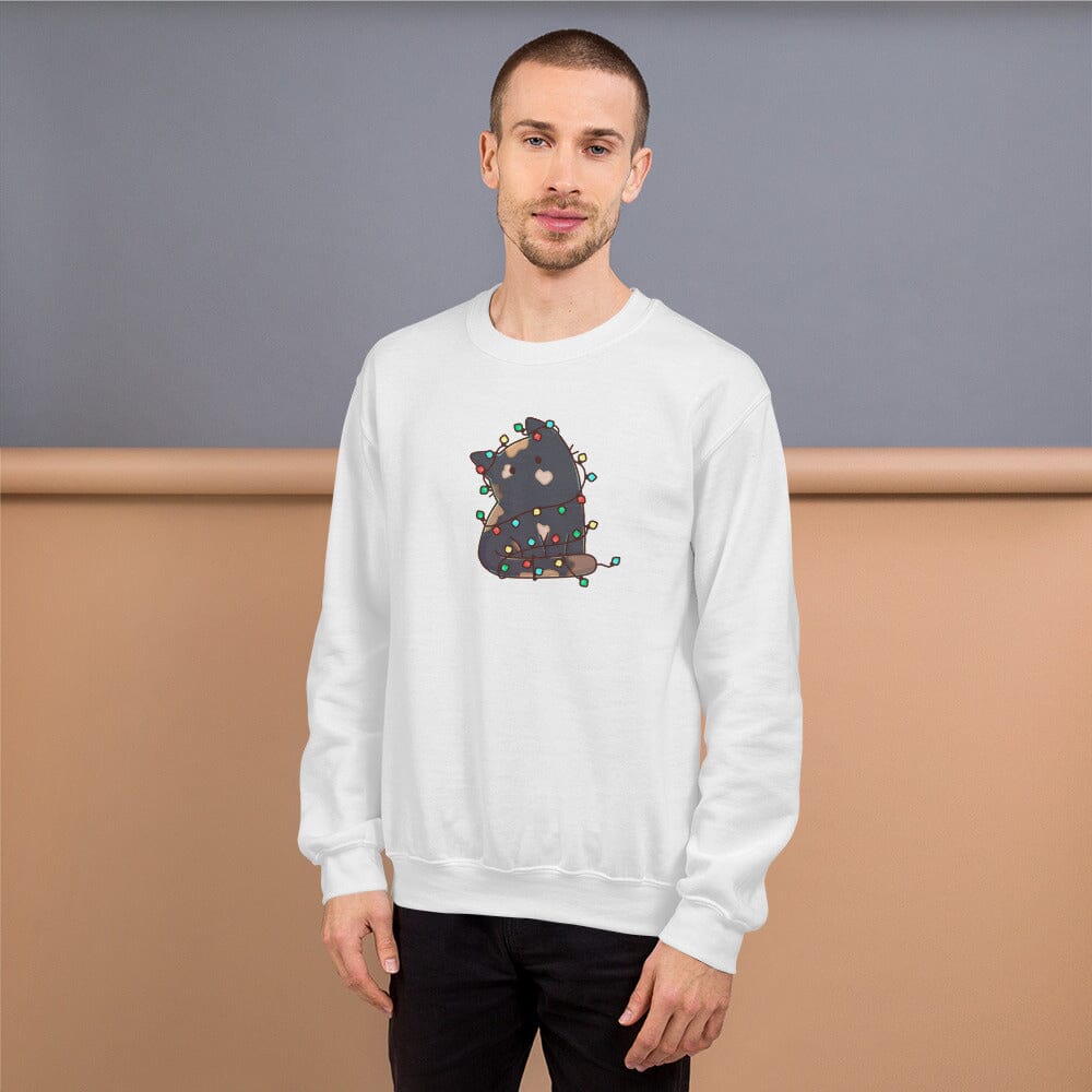 Christmas Torti Kitty | Unisex sweatshirt | TTI Stream Christmas Threads & Thistles Inventory 