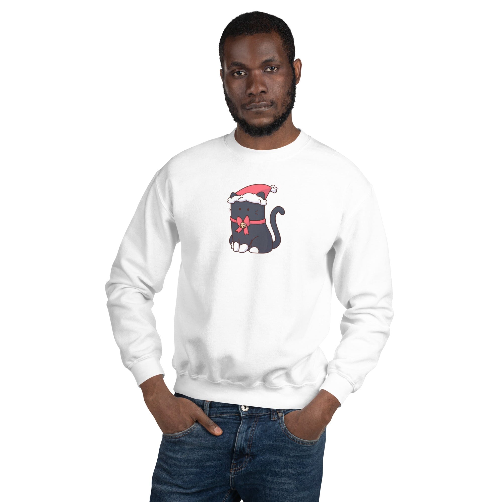 Christmas Tuxedo Kitty | Unisex Sweatshirt | TTI Stream Christmas Threads & Thistles Inventory 