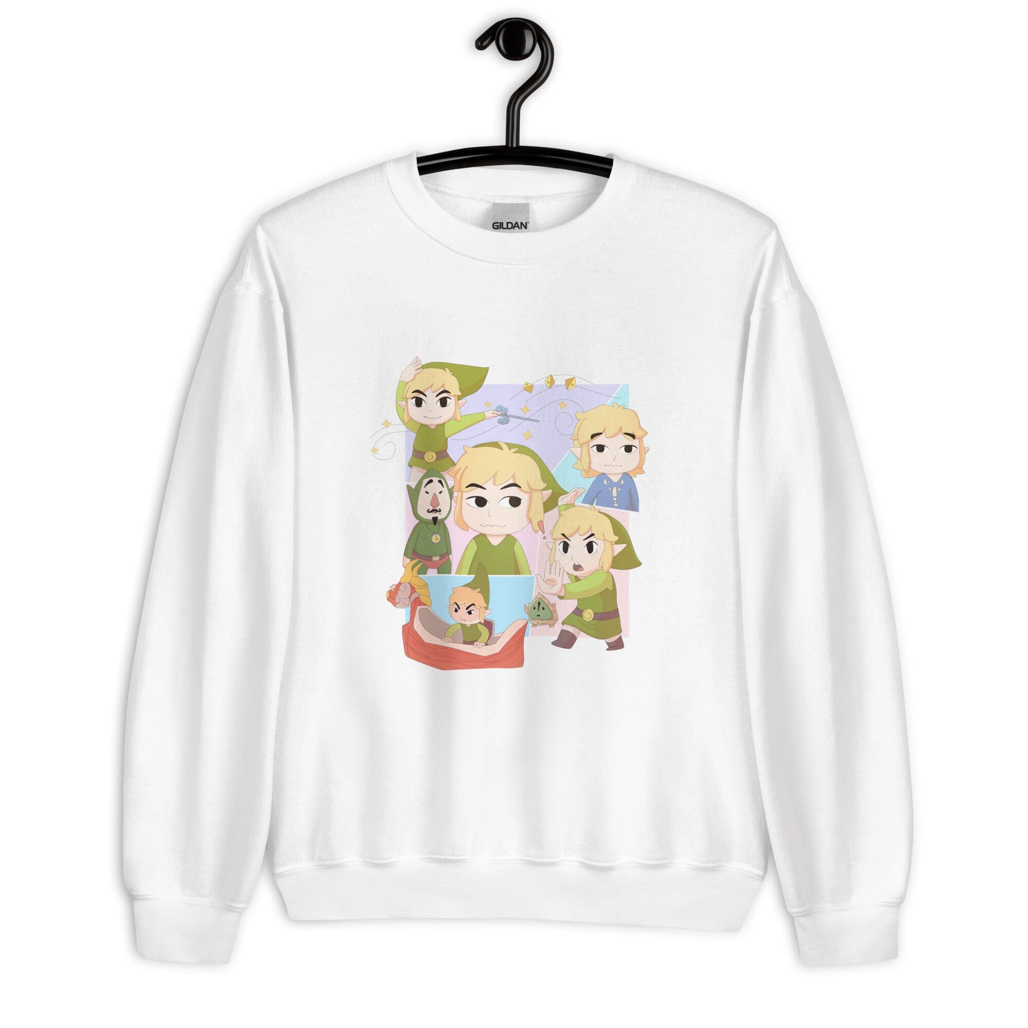 The Many Faces from Wind Waker | Unisex Sweatshirt | Titty Tea Zelda Threads & Thistles Inventory 