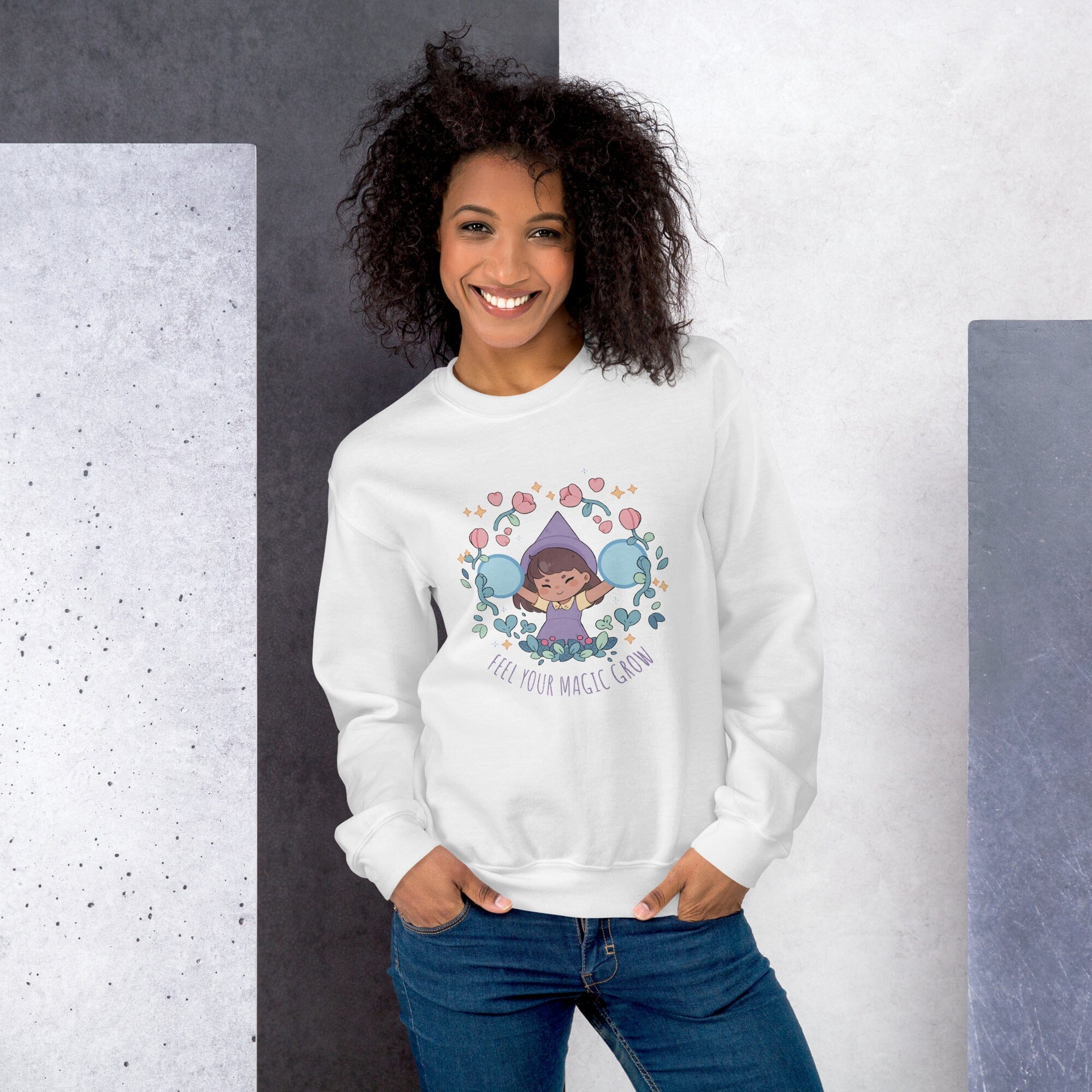 Feel Your Magic Grow | Unisex Sweatshirt | Fields of Mistria Threads & Thistles Inventory 