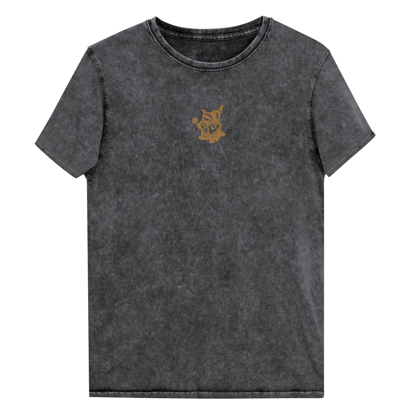 Golden Flower Korok | Denim T-Shirt | The Legend of Zelda Threads & Thistles Inventory Black S 