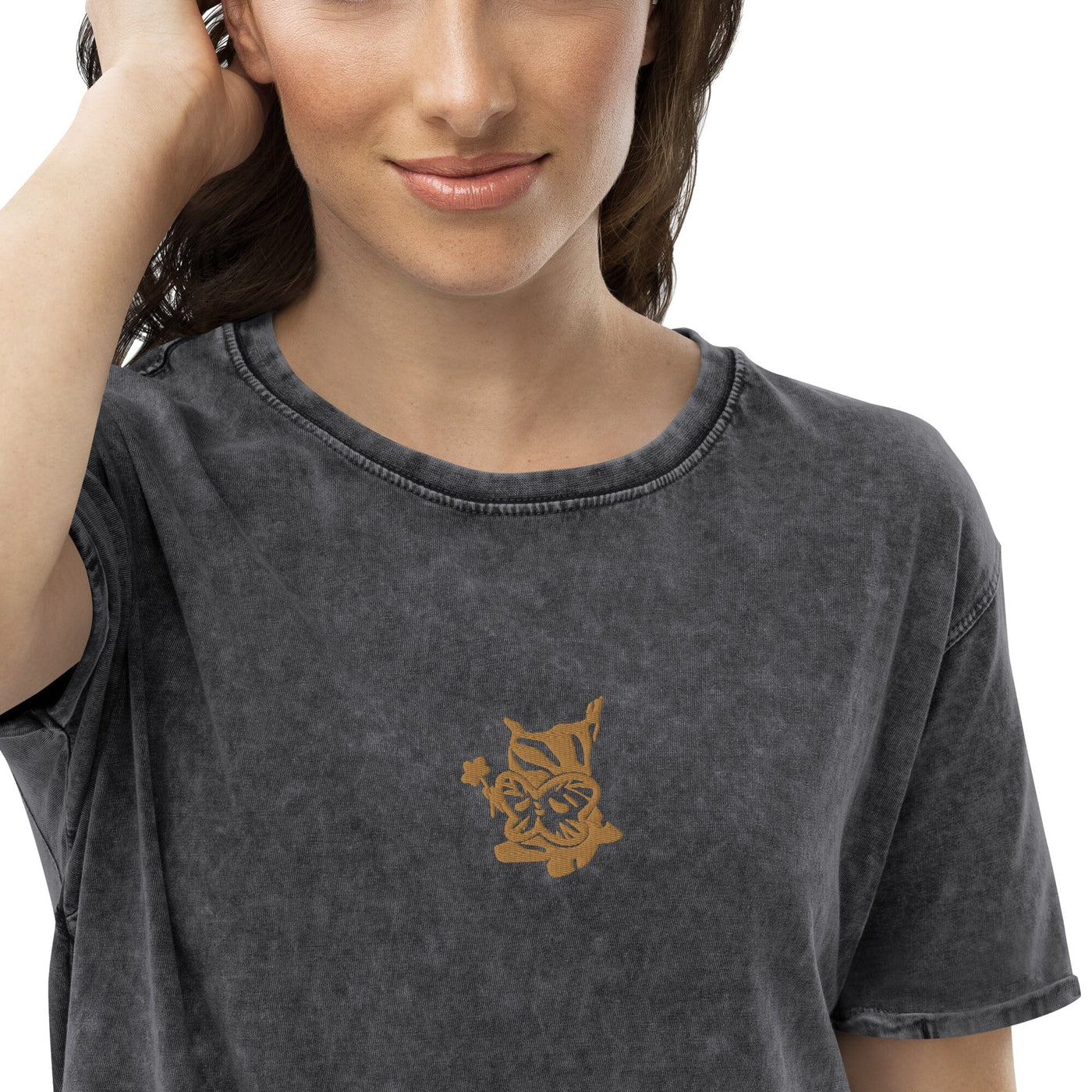 Golden Flower Korok | Denim T-Shirt | The Legend of Zelda Threads & Thistles Inventory 