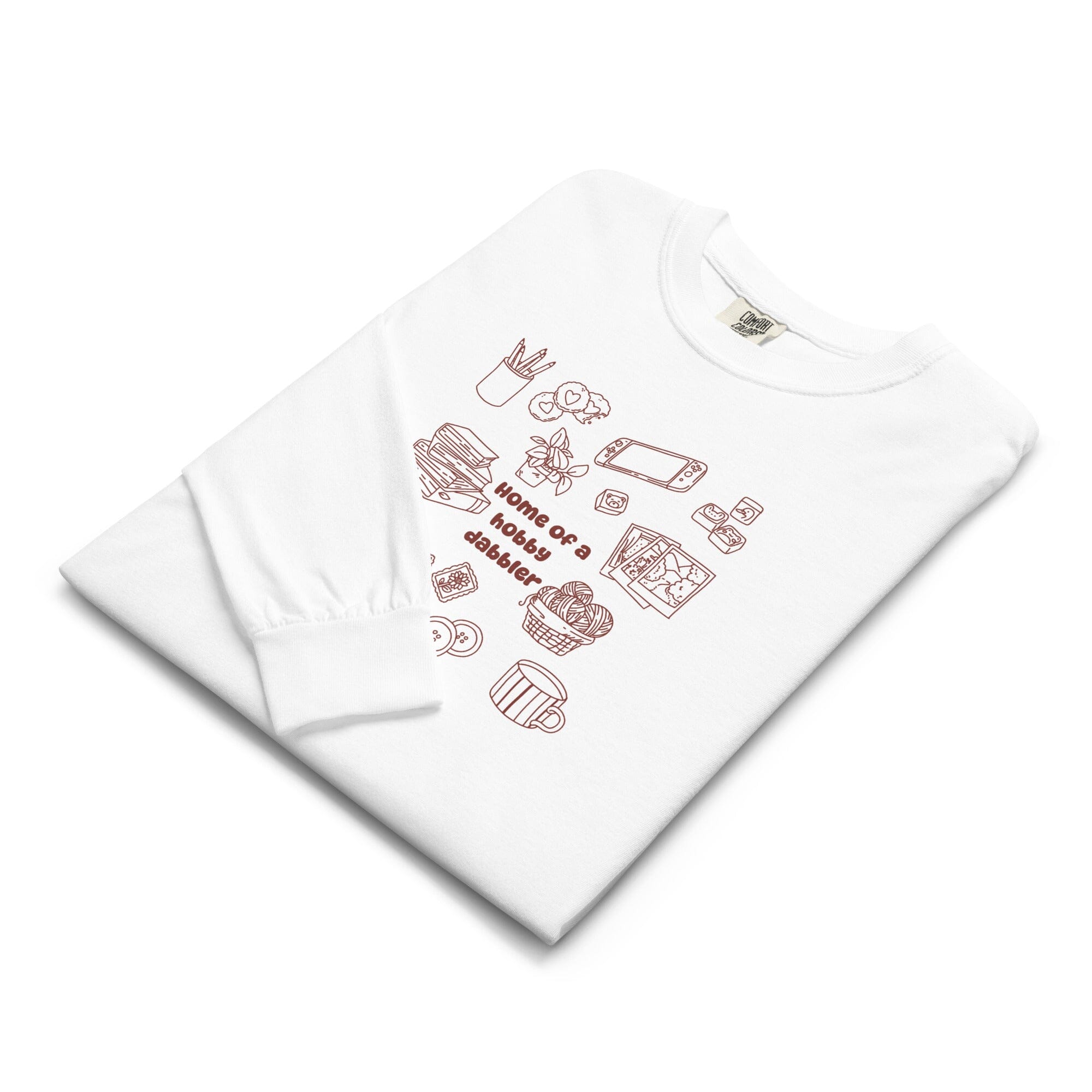 Hobby Dabbler | Long-sleeve shirt | Cozy Games & Hobbies Threads & Thistles Inventory 
