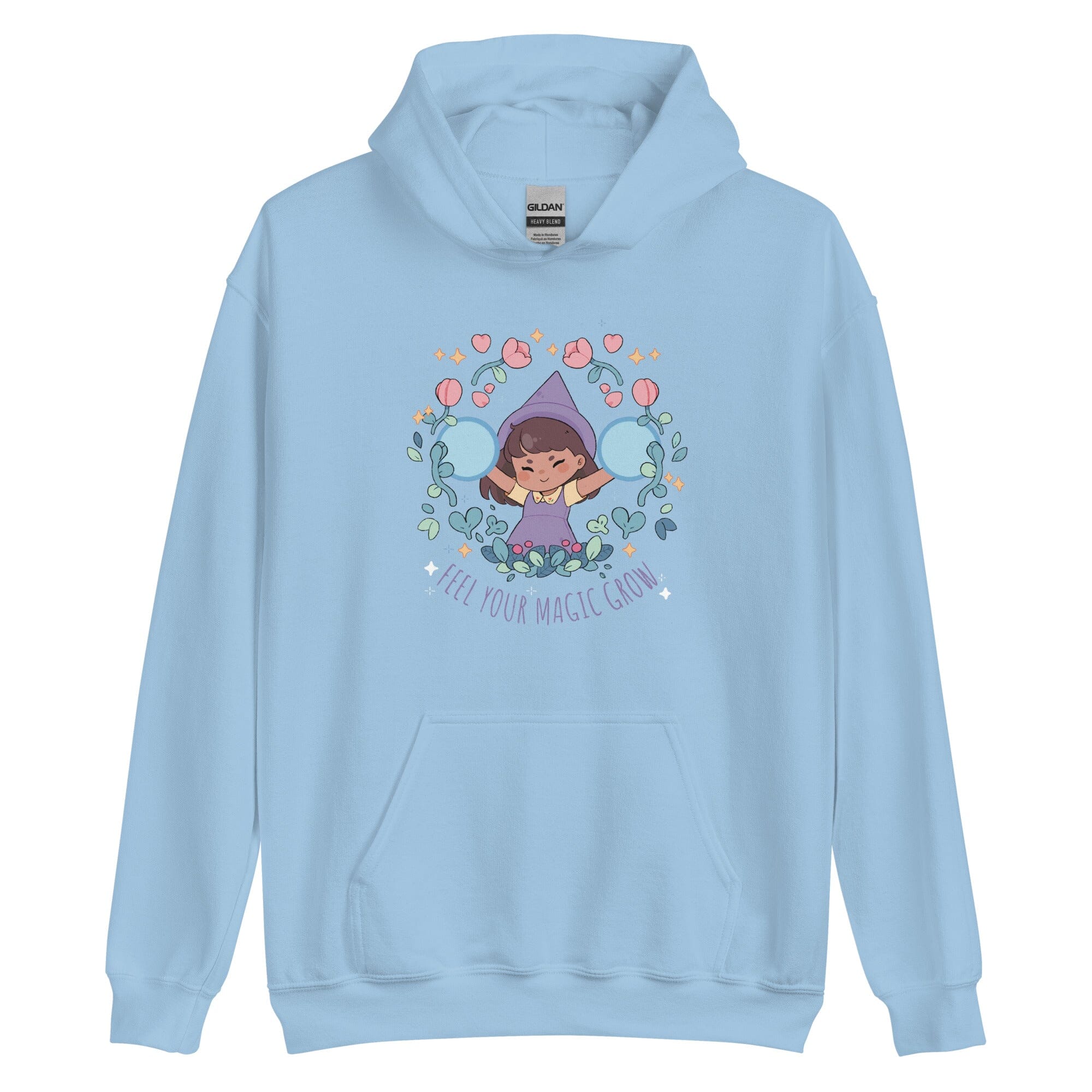 Feel Your Magic Grow | Unisex Hoodie | Fields of Mistria Threads & Thistles Inventory Light Blue S 