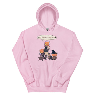 GG, Gourd-geous | Unisex Hoodie | Fall Halloween Threads & Thistles Inventory Light Pink S 