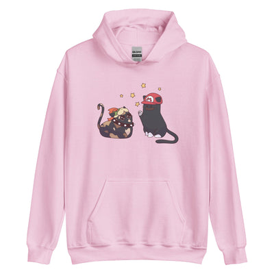 Team Bowser & Mario Kitties | Unisex Hoodie | TTI Stream Threads & Thistles Inventory Light Pink S 
