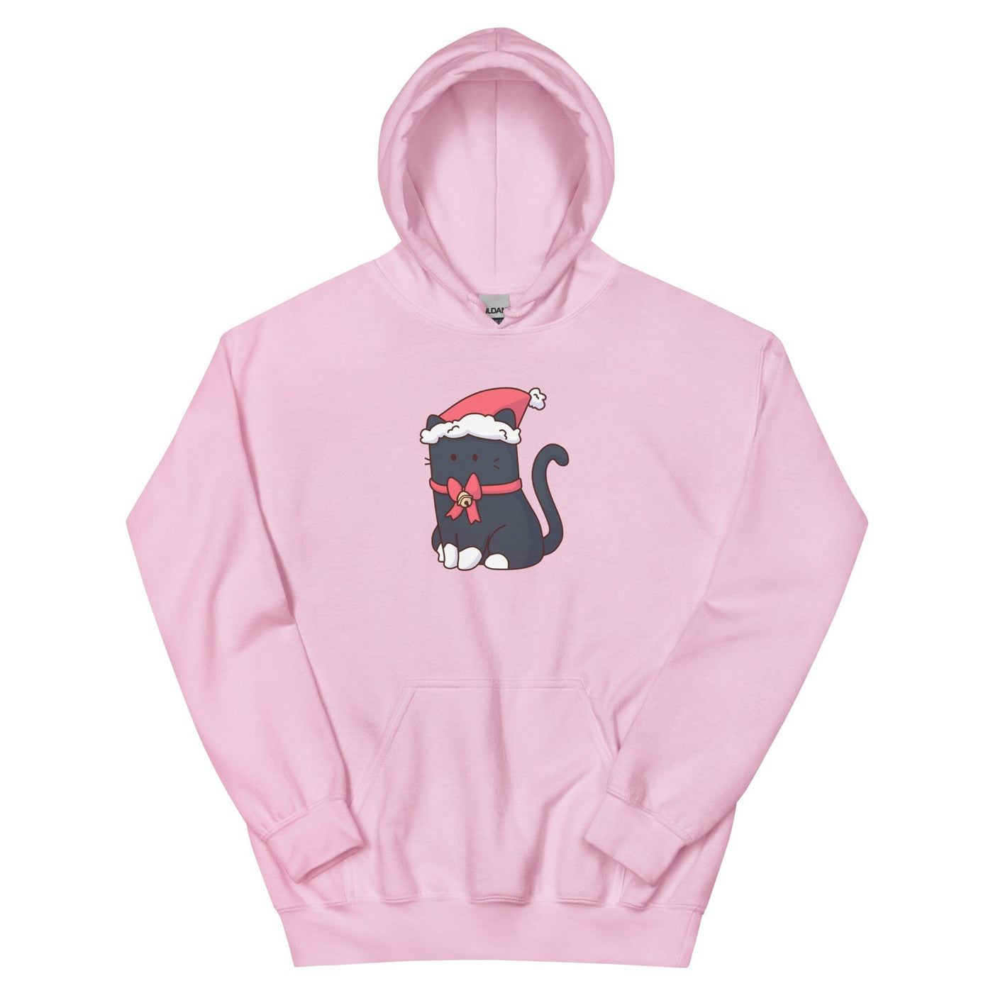 Christmas Tuxedo Kitty | Unisex Hoodie | TTI Stream Christmas Threads & Thistles Inventory Light Pink S 