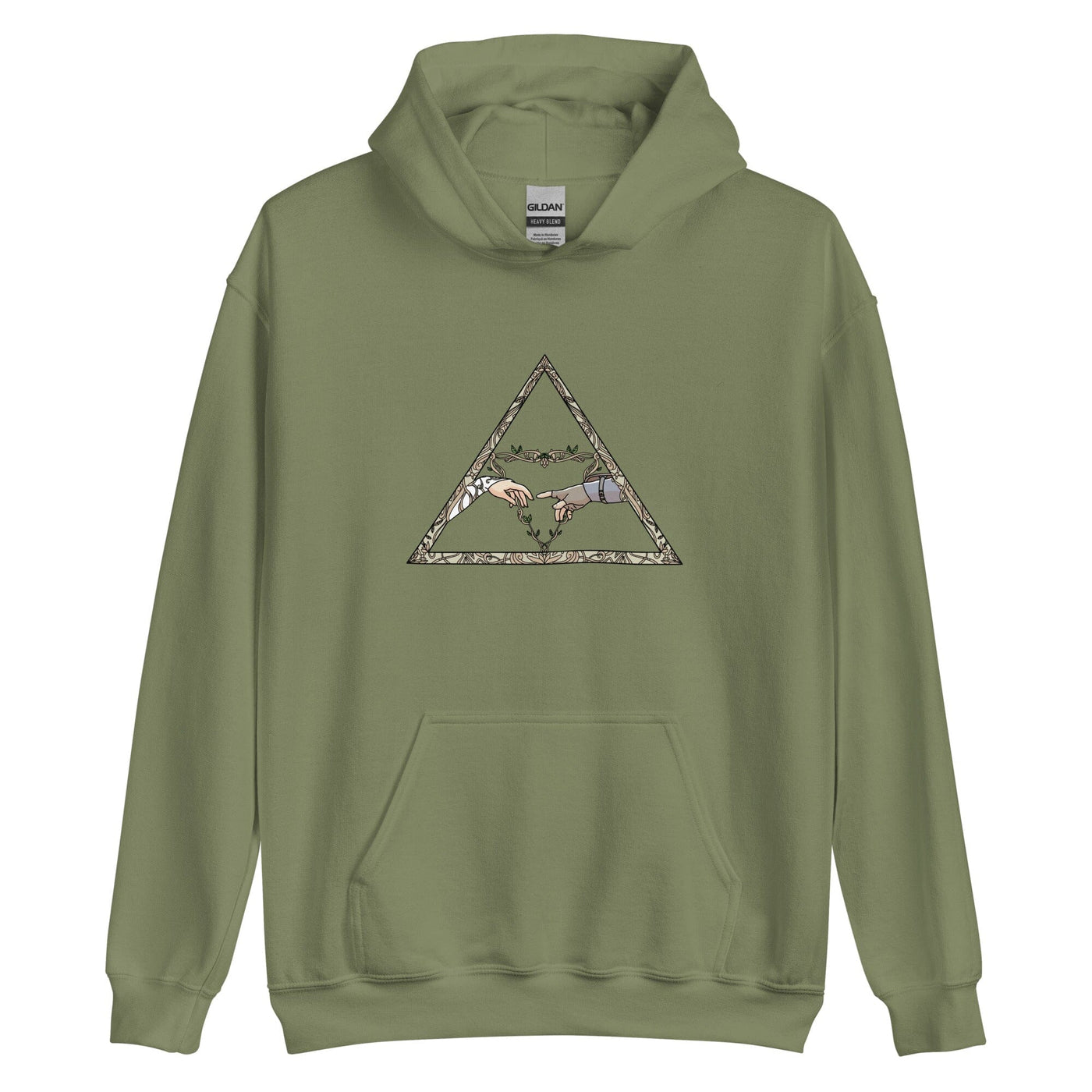 The Creation | Unisex Hoodie | The Legend of Zelda Hoodies Threads and Thistles Inventory Military Green S 
