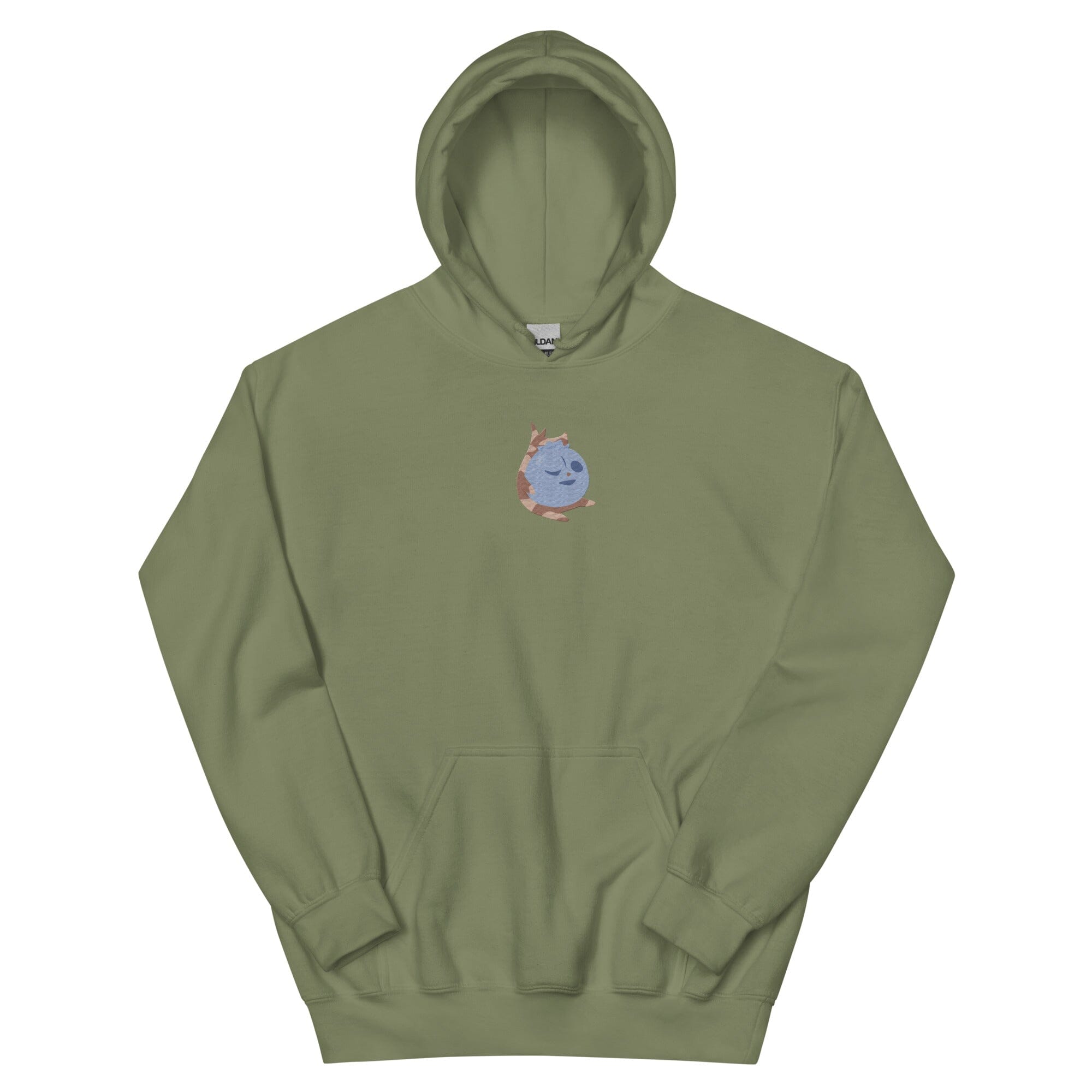 Blueberry Korok | Embroidered Unisex Hoodie | Titty Tea Zelda Threads & Thistles Inventory Military Green S 