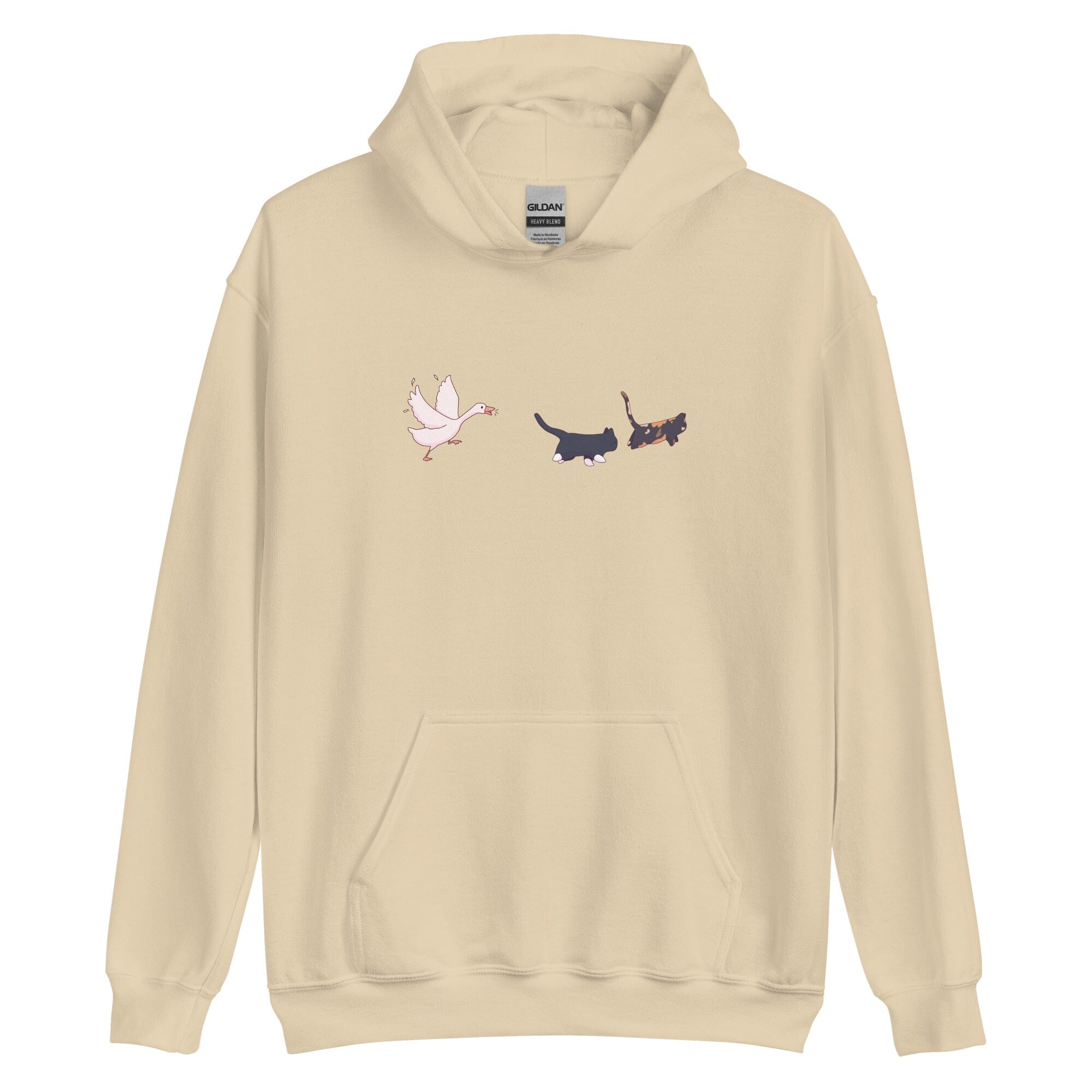 Goose Chase | Unisex Hoodie | TTI Stream Threads & Thistles Inventory Sand S 