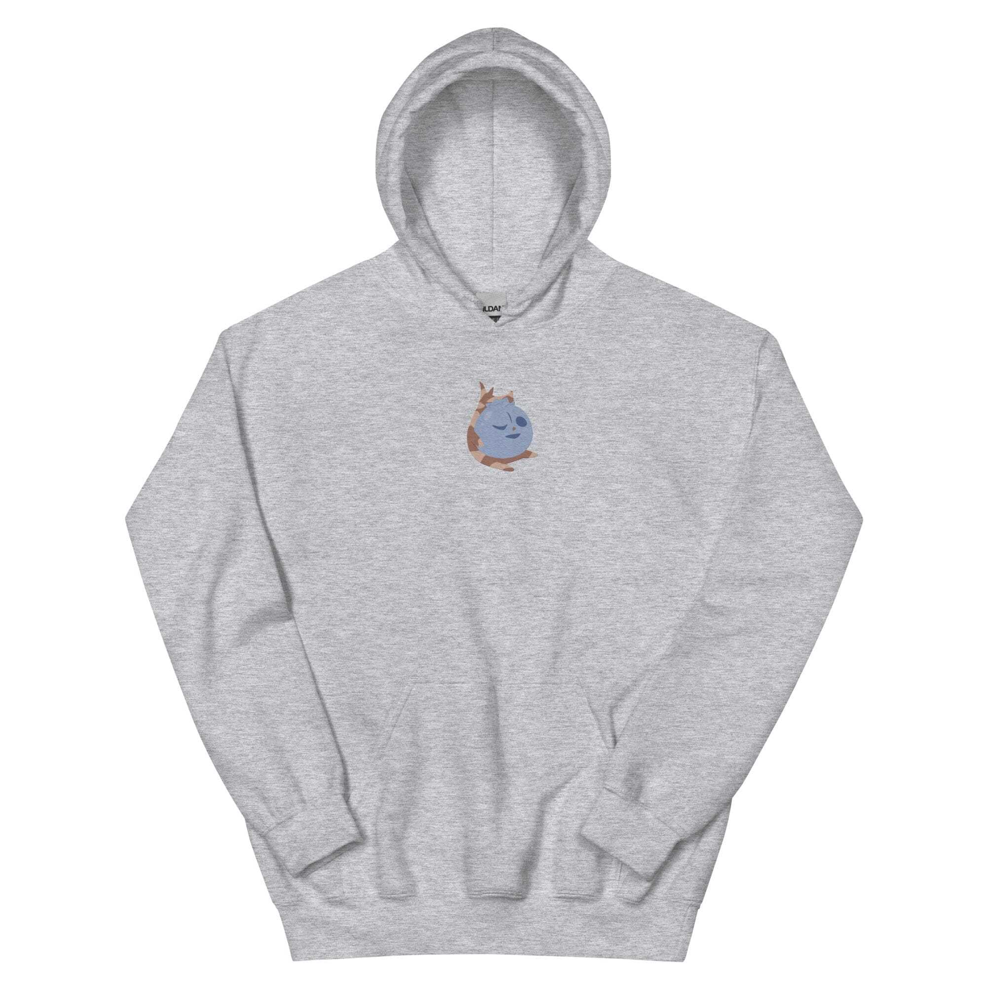 Blueberry Korok | Embroidered Unisex Hoodie | Titty Tea Zelda Threads & Thistles Inventory Sport Grey S 