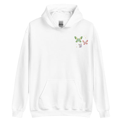 Navi Fairies | Embroidered Unisex Hoodie | The Legend of Zelda Threads & Thistles Inventory White S 