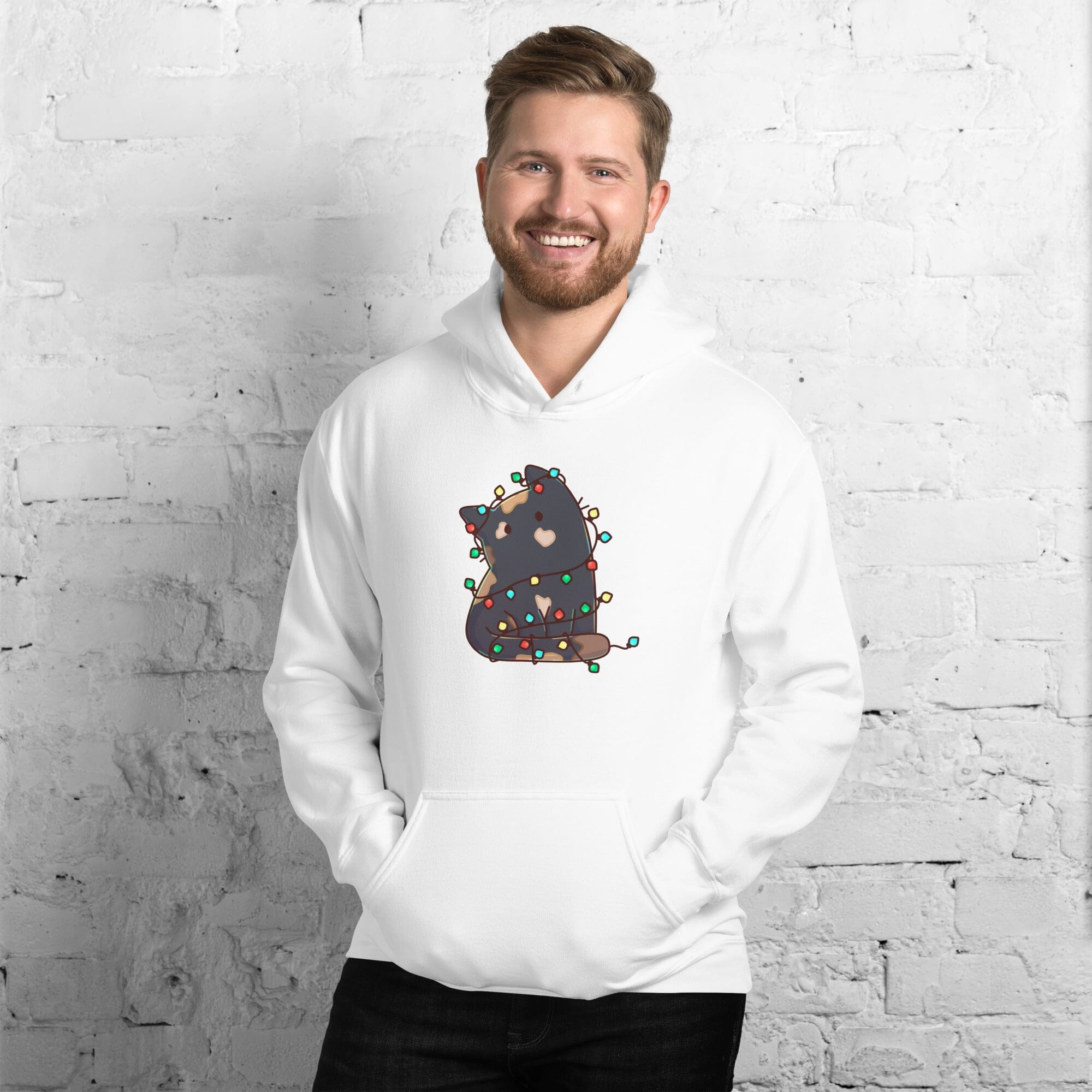 Christmas Torti Kitty | Unisex Hoodie | TTI Stream Christmas Threads & Thistles Inventory 