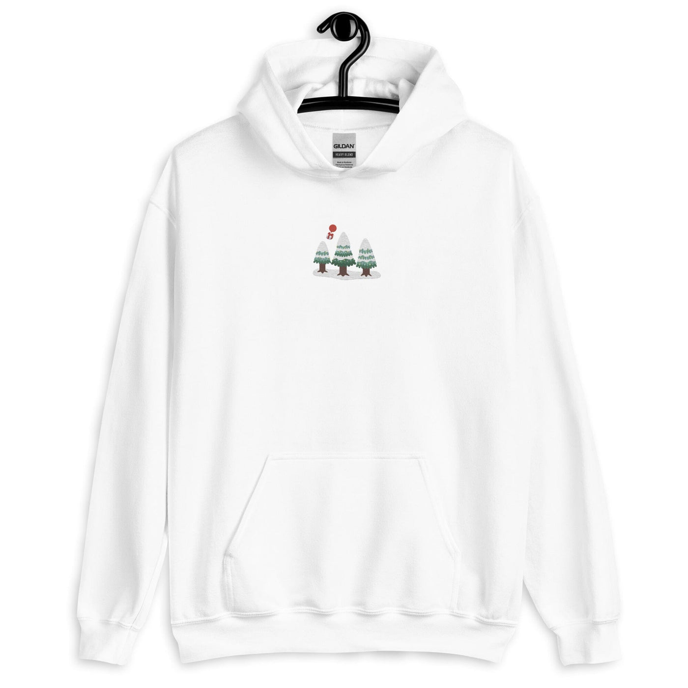 Cozy Animal Crossing Christmas | Embroidered Unisex Hoodie | Animal Crossing Threads & Thistles Inventory 