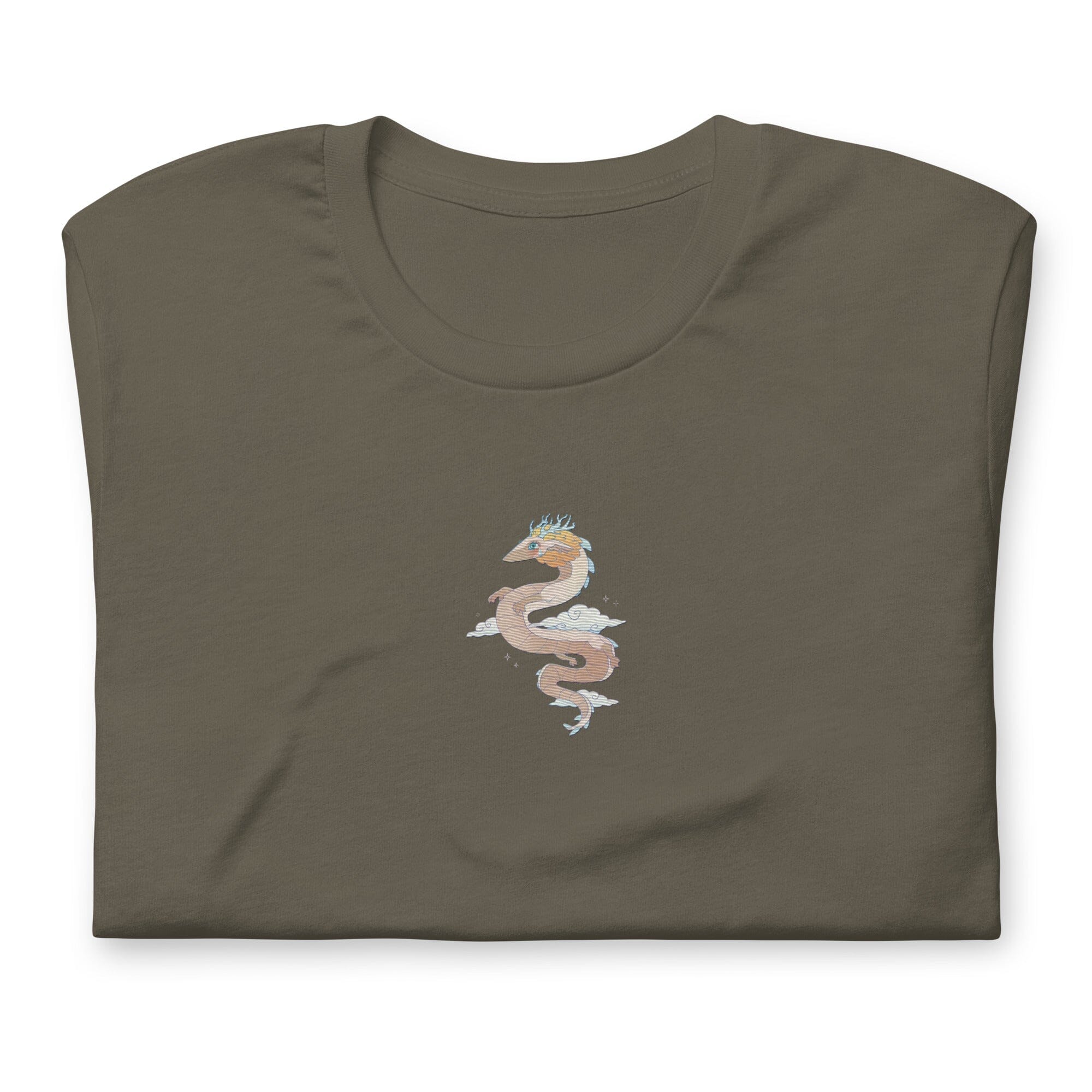Light Dragon | Embroidered Unisex t-shirt | Zelda Titty Tea Threads & Thistles Inventory Army S 