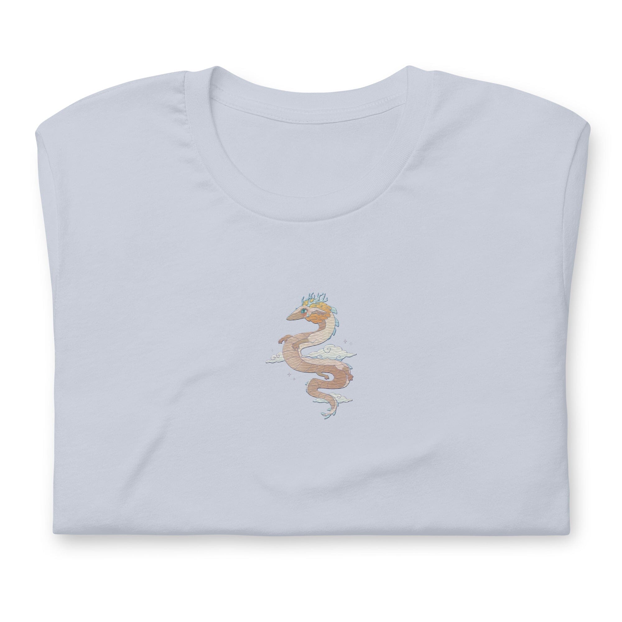 Light Dragon | Embroidered Unisex t-shirt | Zelda Titty Tea Threads & Thistles Inventory Light Blue XS 
