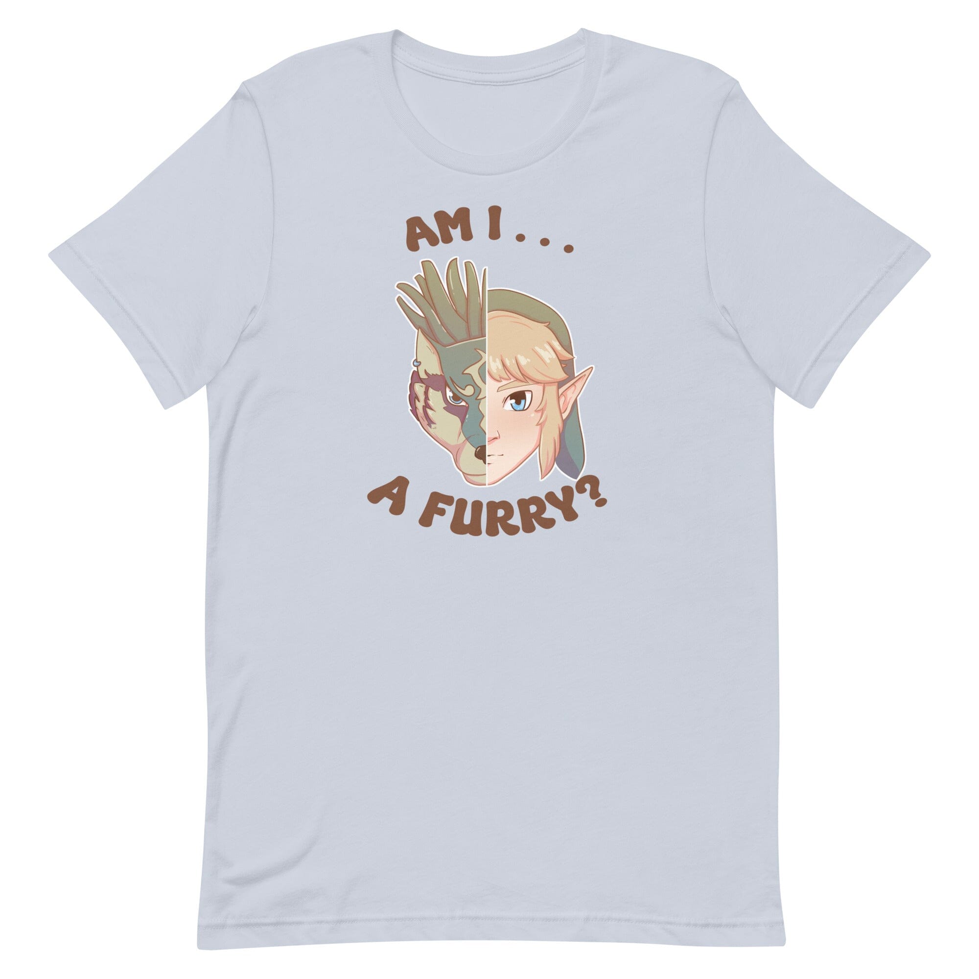 Am I a Furry? | Unisex t-shirt | Titty Tea Zelda Threads & Thistles Inventory Light Blue XS 