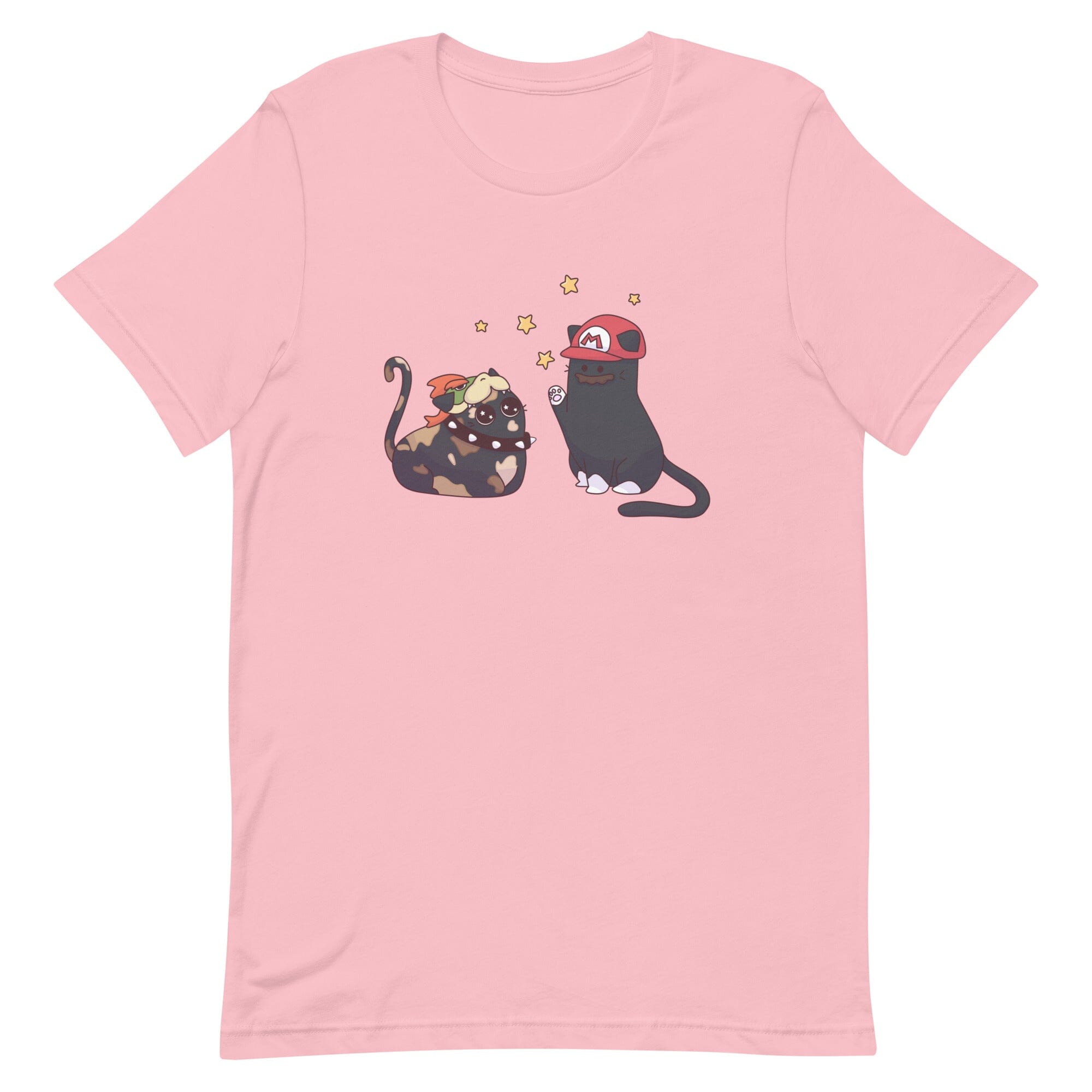 Team Bowser & Mario Kitties | Unisex t-shirt | TTI Stream Threads & Thistles Inventory Pink S 