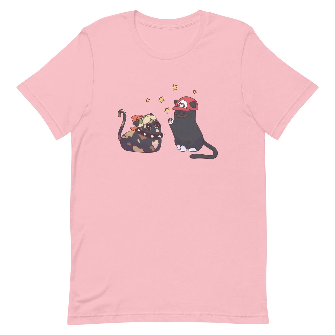 Team Bowser & Mario Kitties | Unisex t-shirt | TTI Stream Threads & Thistles Inventory Pink S 