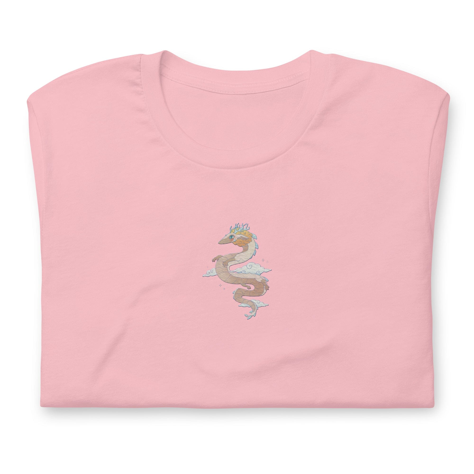 Light Dragon | Embroidered Unisex t-shirt | Zelda Titty Tea Threads & Thistles Inventory Pink S 
