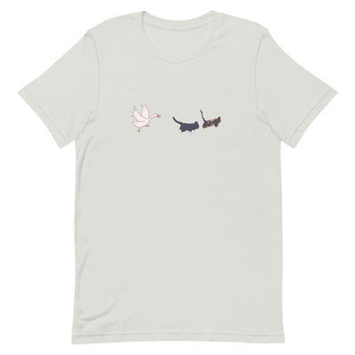Goose Chase | Unisex t-shirt | TTI Stream Threads & Thistles Inventory Silver S 