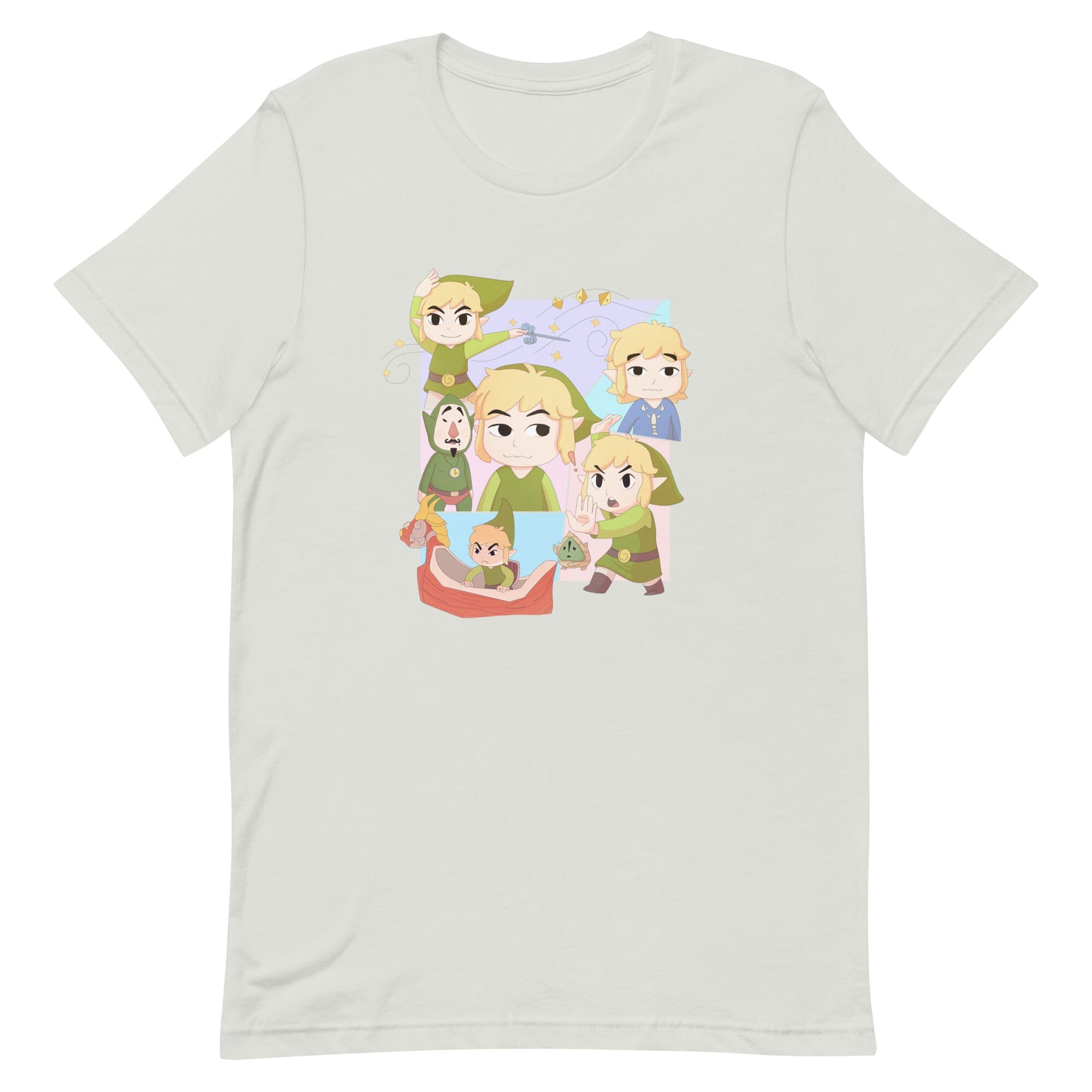 The Many Faces from Wind Waker | Unisex t-shirt Threads & Thistles Inventory Silver S 