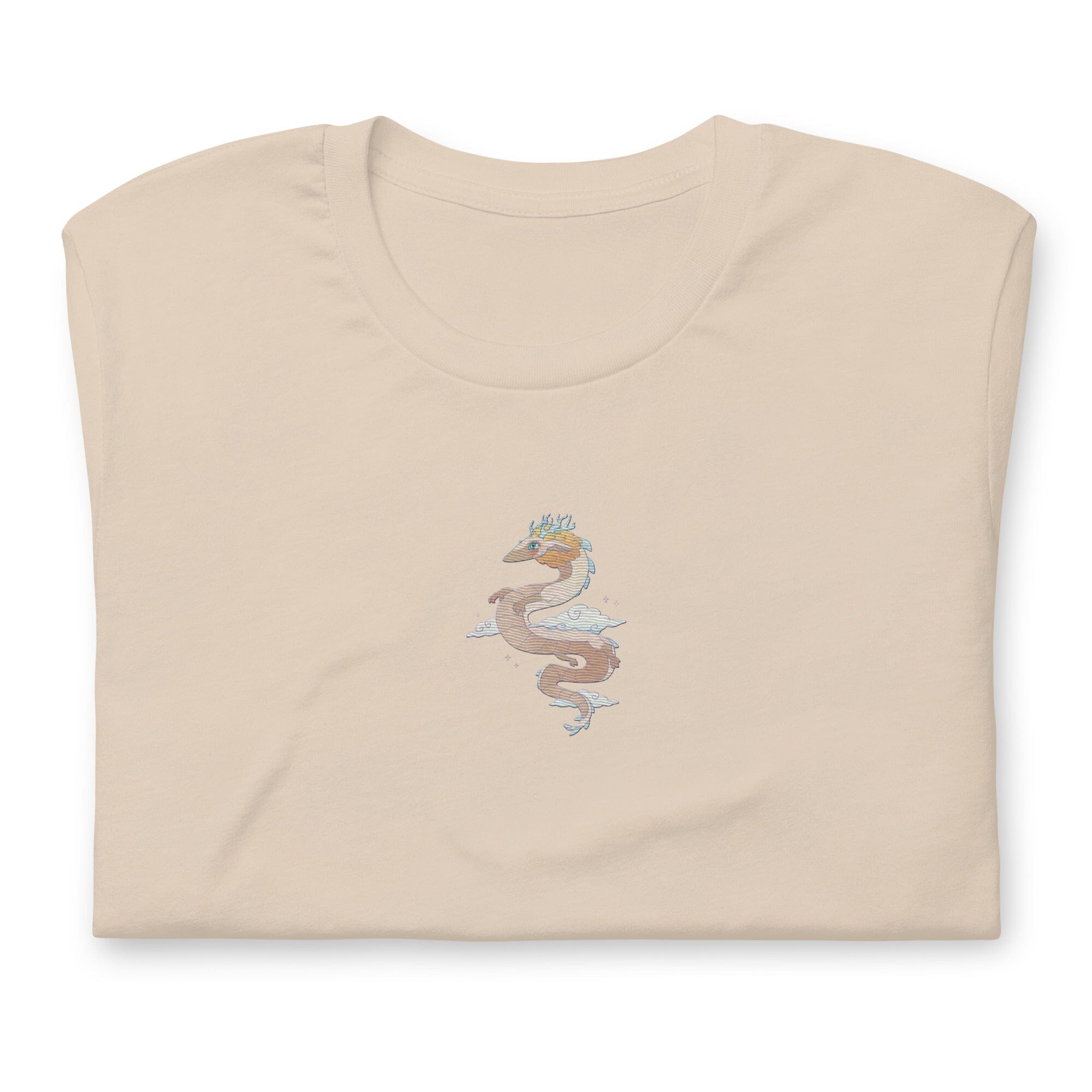 Light Dragon | Embroidered Unisex t-shirt | Zelda Titty Tea Threads & Thistles Inventory Soft Cream XS 