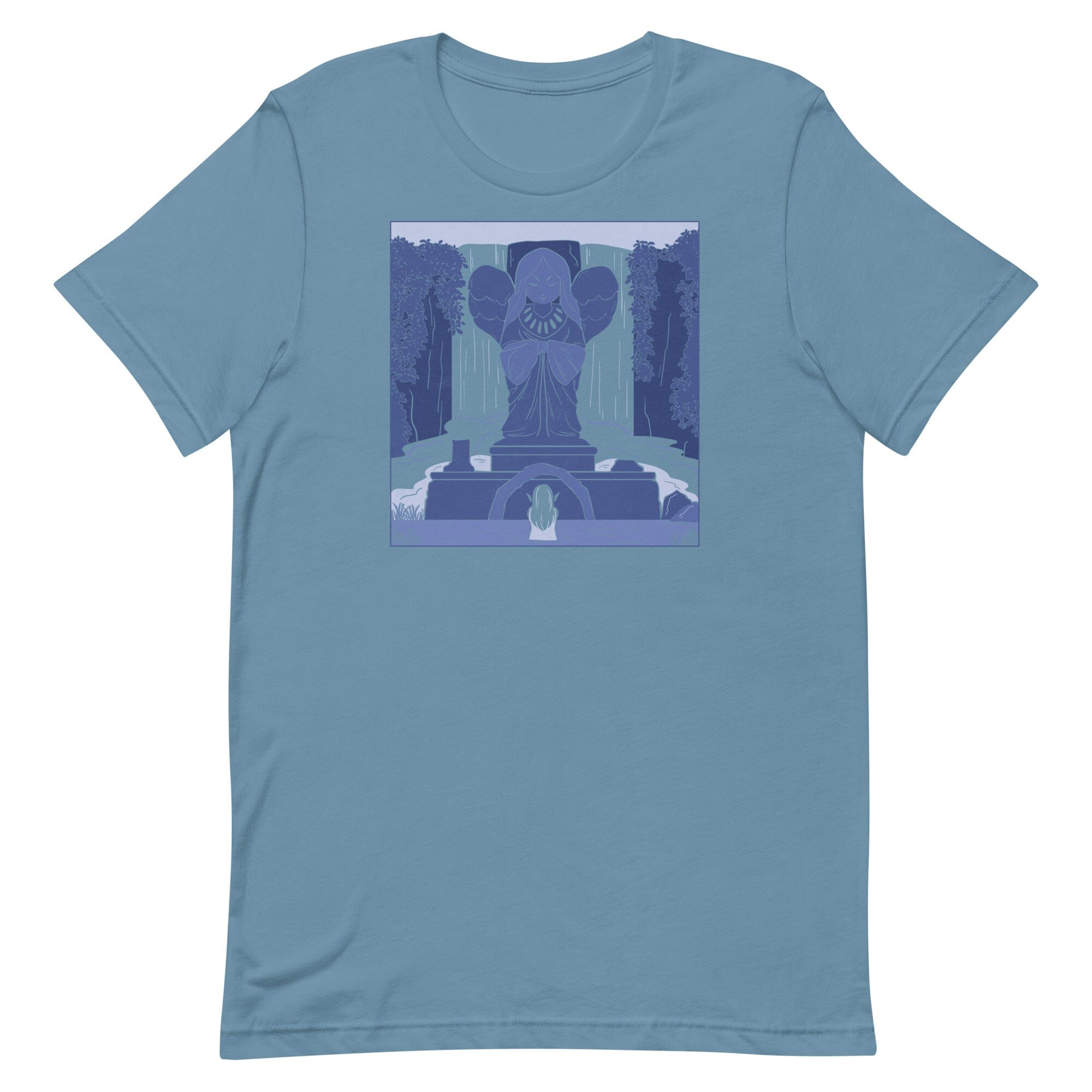 Goddess Statue | Unisex t-shirt | The Legend of Zelda Threads & Thistles Inventory Steel Blue S 