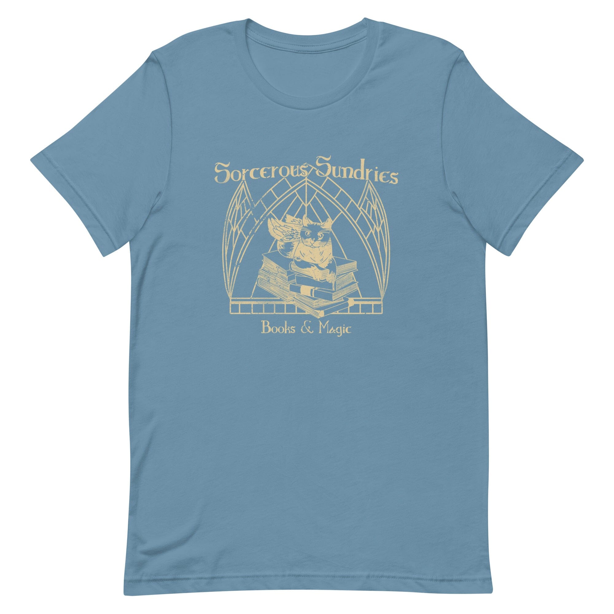 Sorcerous Sundries | Unisex t-shirt | Baldur's Gate Threads & Thistles Inventory Steel Blue S 