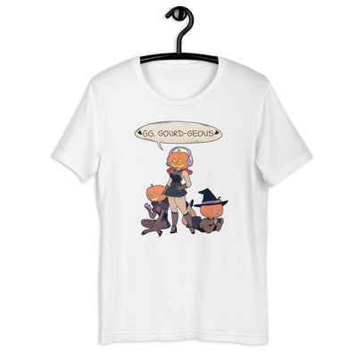 GG, Gourd-geous | Unisex t-shirt | Fall Halloween Threads & Thistles Inventory 
