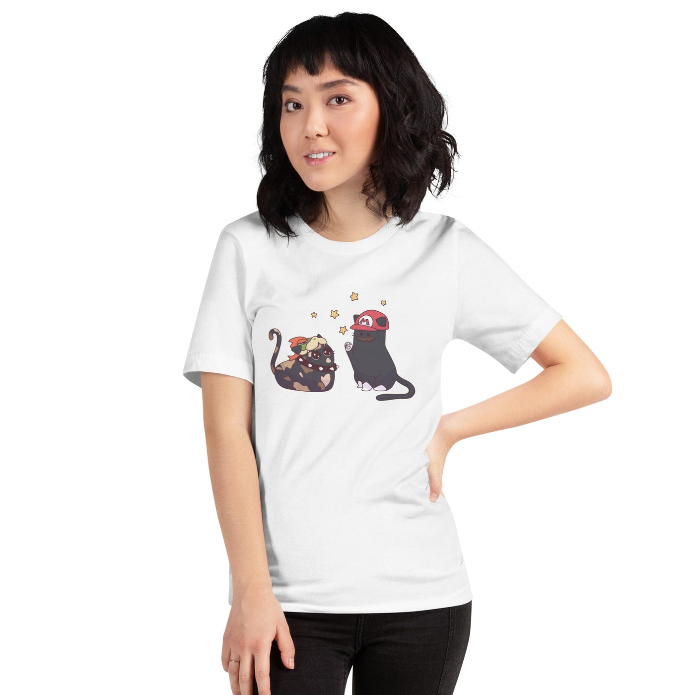 Team Bowser & Mario Kitties | Unisex t-shirt | TTI Stream Threads & Thistles Inventory 