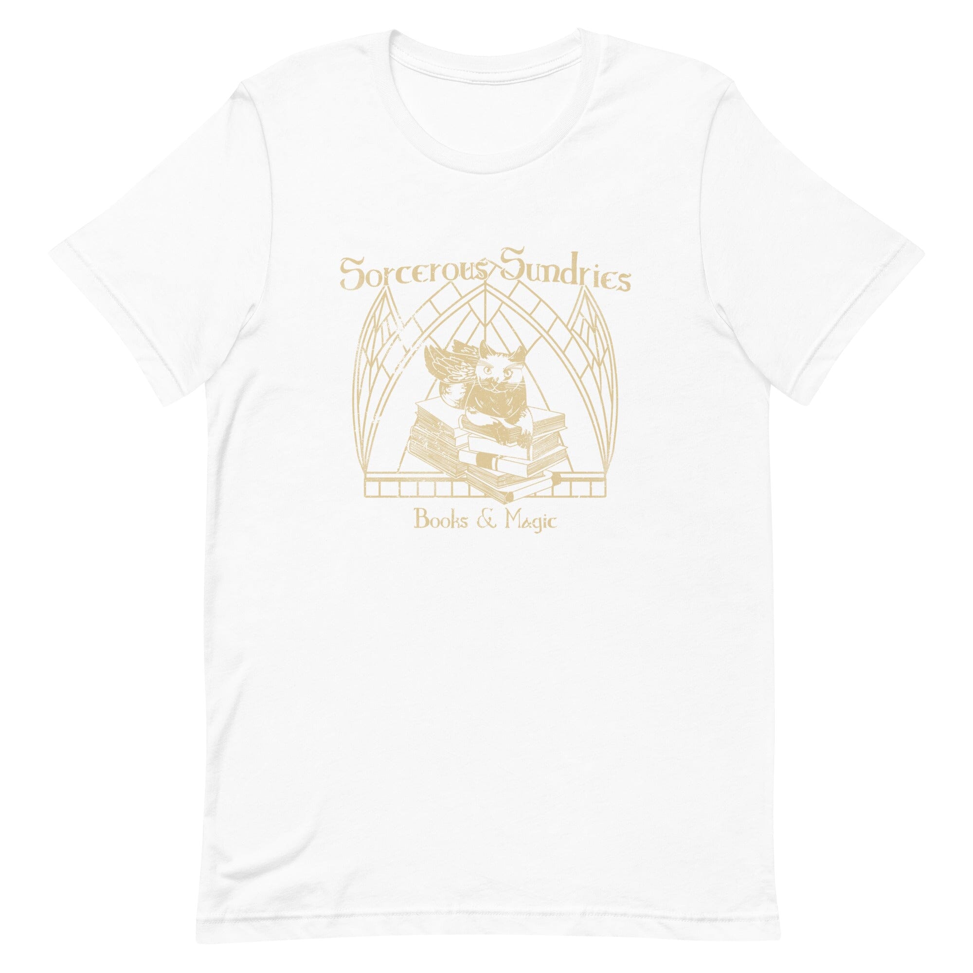 Sorcerous Sundries | Unisex t-shirt | Baldur's Gate Threads & Thistles Inventory White XS 