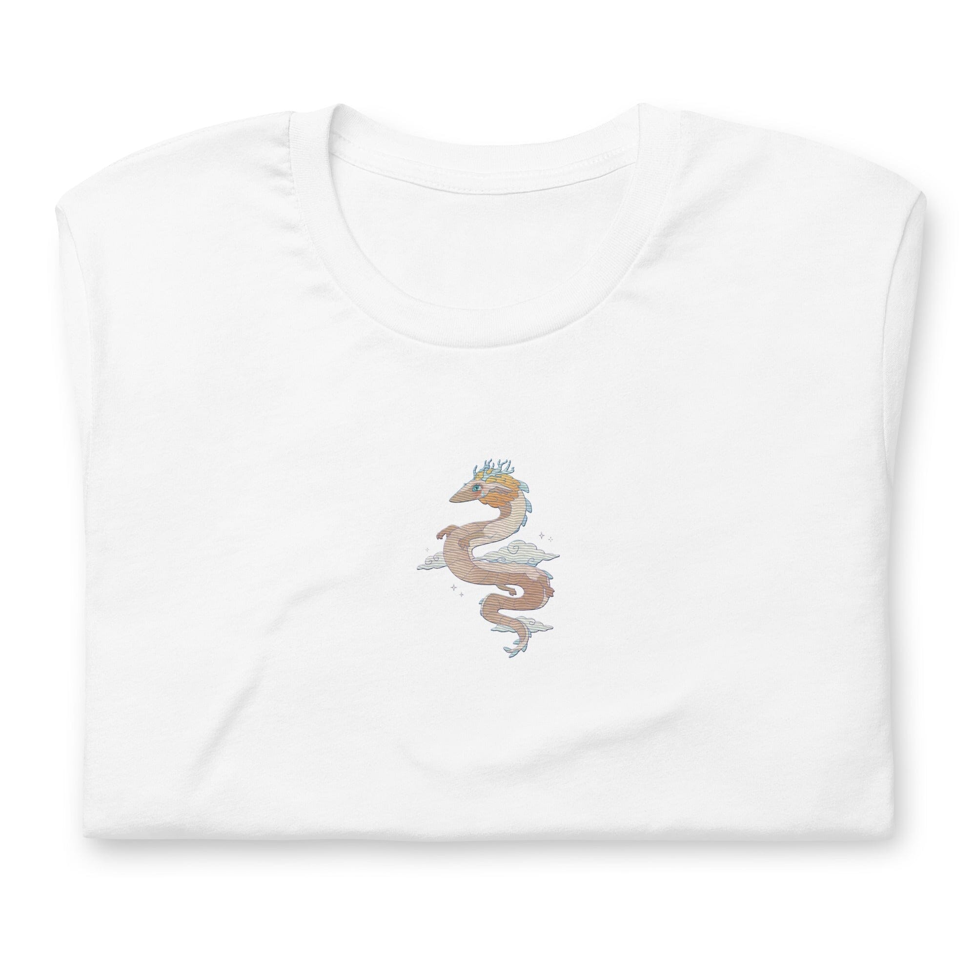 Light Dragon | Embroidered Unisex t-shirt | Zelda Titty Tea Threads & Thistles Inventory White XS 