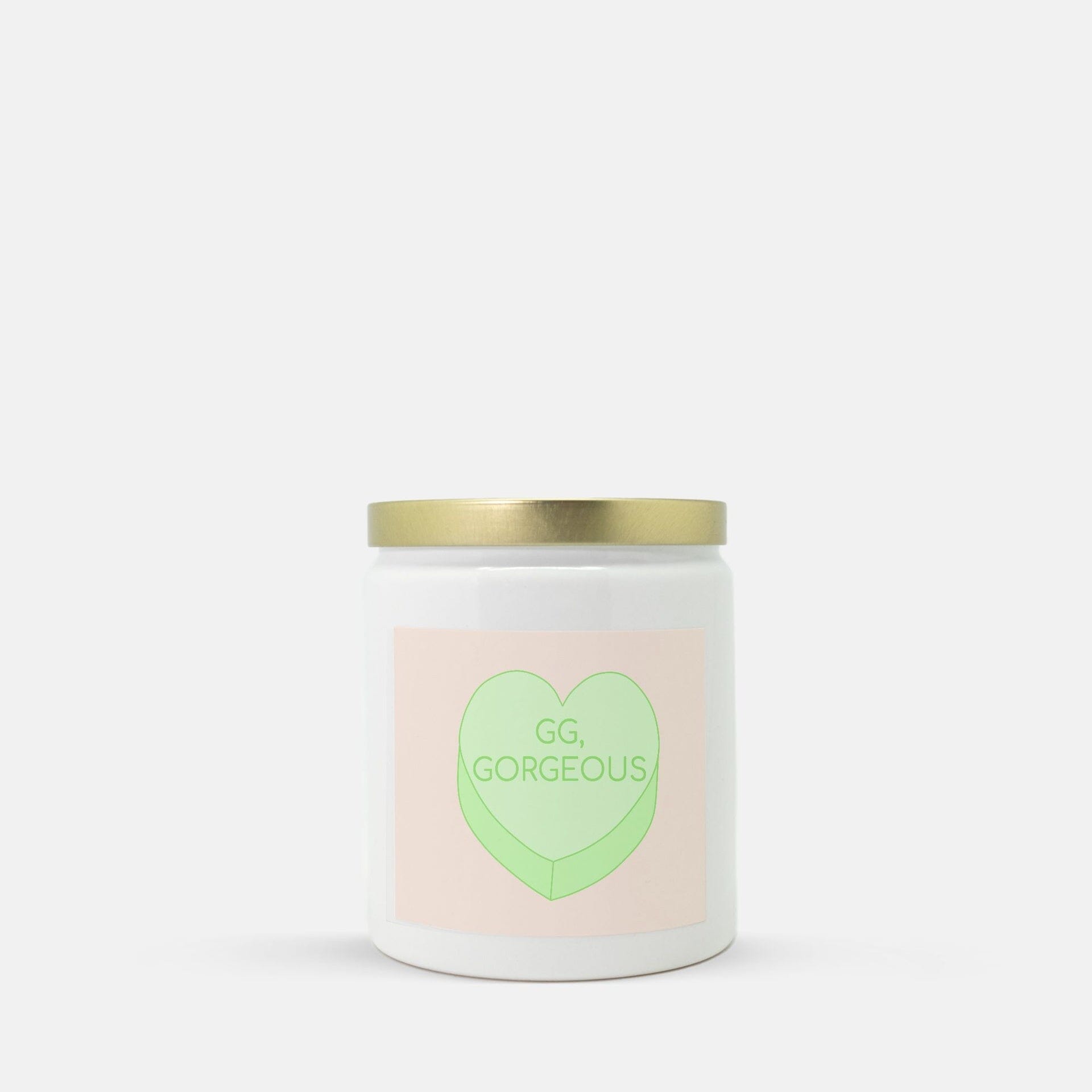 GG, Gorgeous | 8oz Ceramic Candle | Valentine's Day Candles Threads & Thistles Inventory 