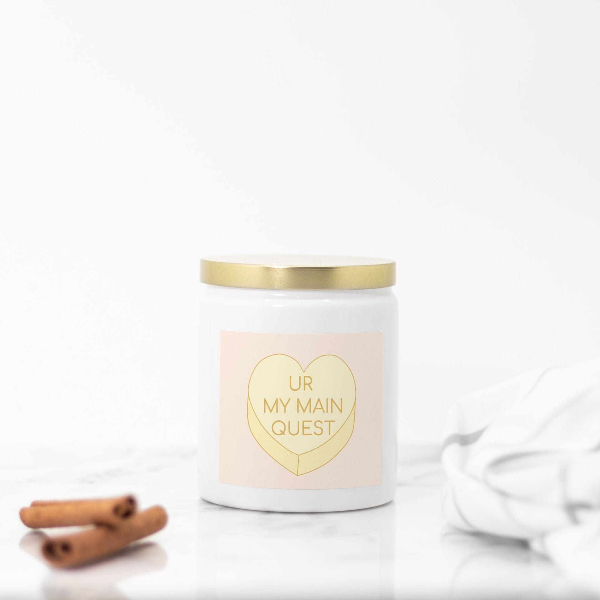 UR My Main Quest | 8oz Ceramic Candle | Valentine's Day Candles Threads & Thistles Inventory 
